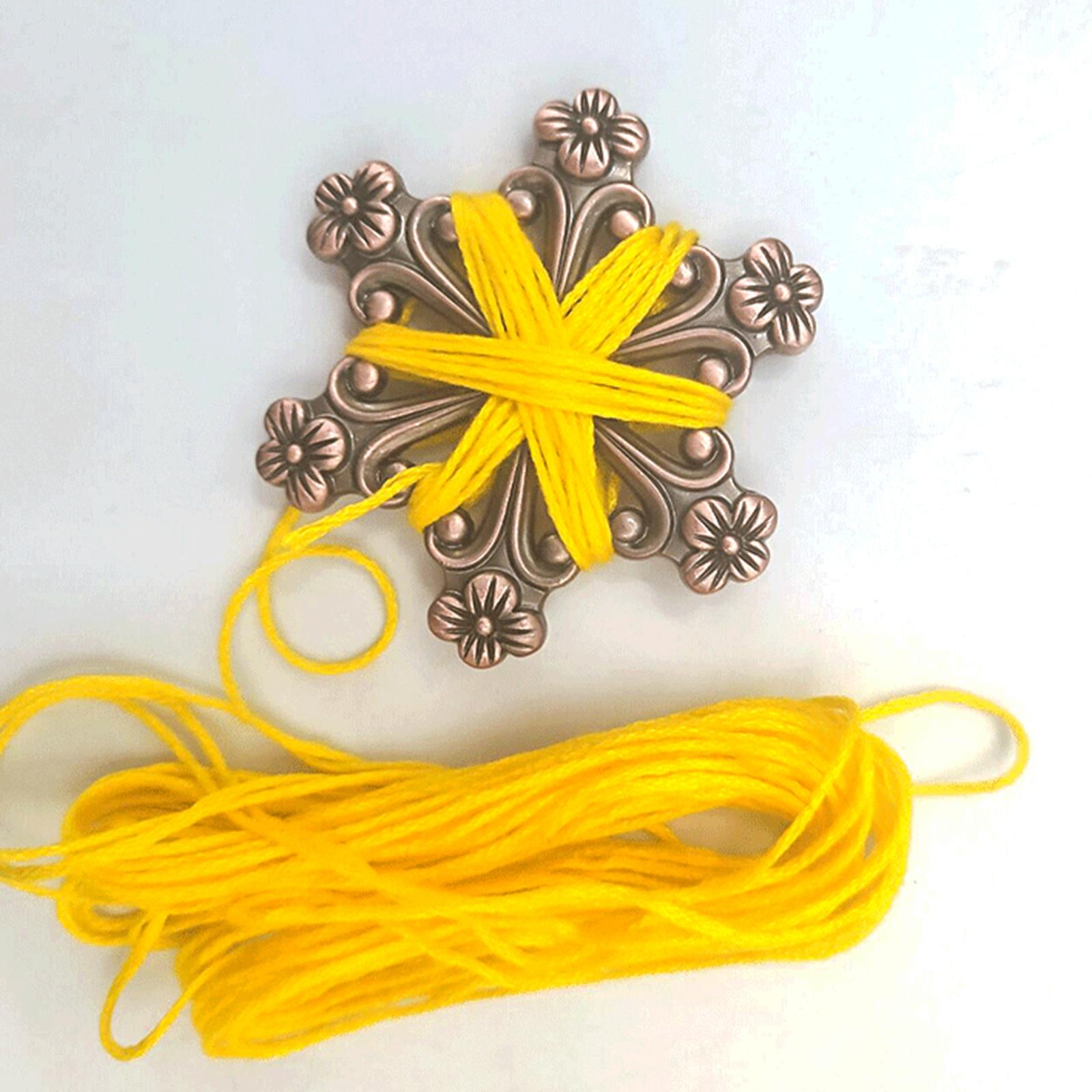 Retro Metal Floss Bobbins Embroidery Organizer Holder Sewing Tool Supplies silver