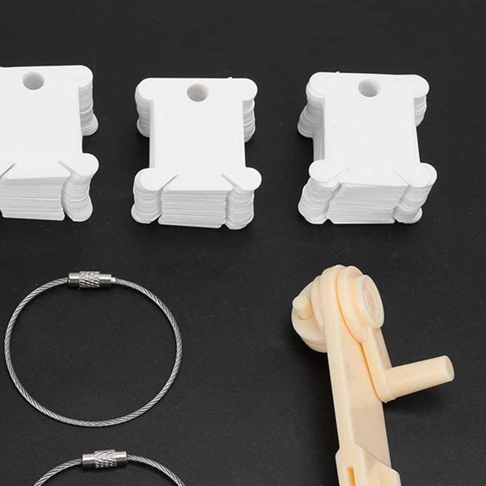 Plastic Floss Bobbins Thread Cards for Bobbins Winder Sewing Machine 105pcs