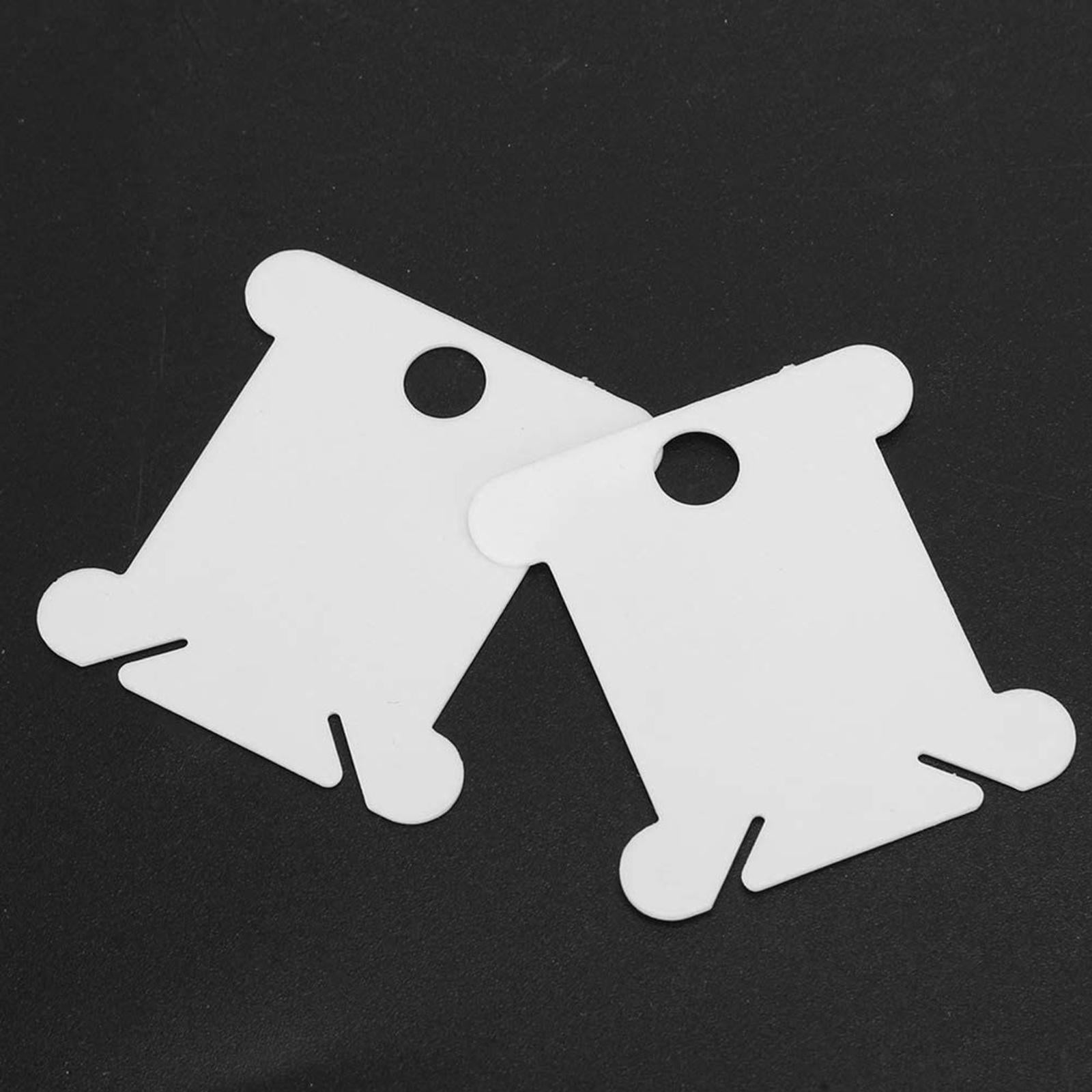 Plastic Floss Bobbins Thread Cards for Bobbins Winder Sewing Machine 105pcs