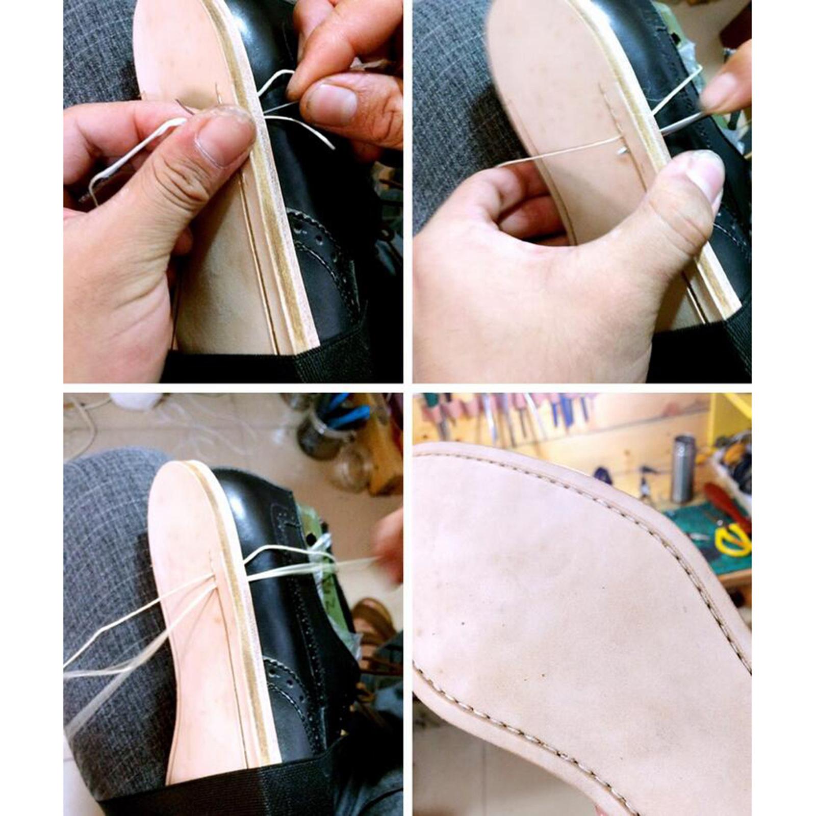 Wig Making Needle Carpet Leather Canvas Repair C Type J Curved Needles Set 1