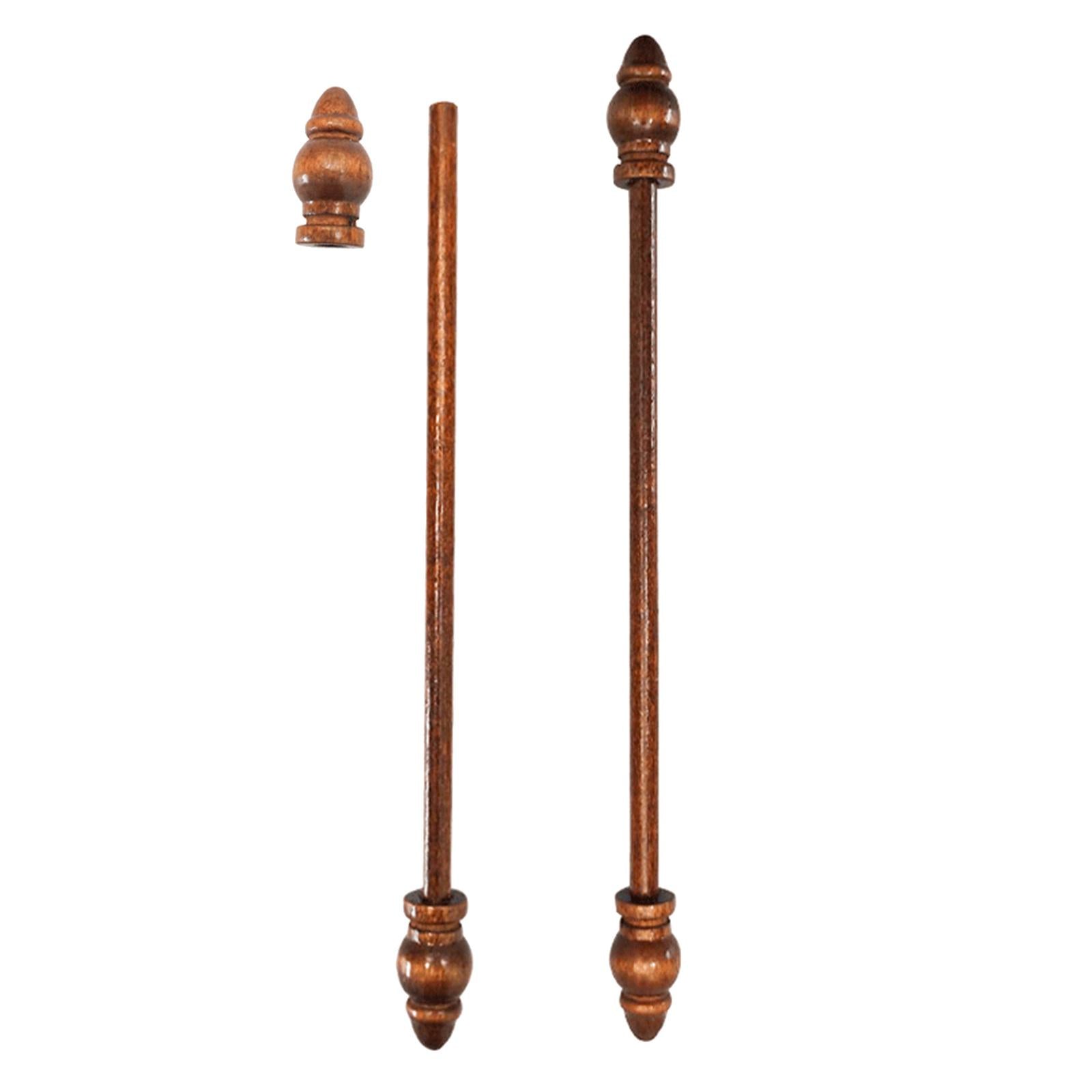 2x Tapestry Hanging Poles Drawings Paintings Portraits Wall Art Hanger Rod