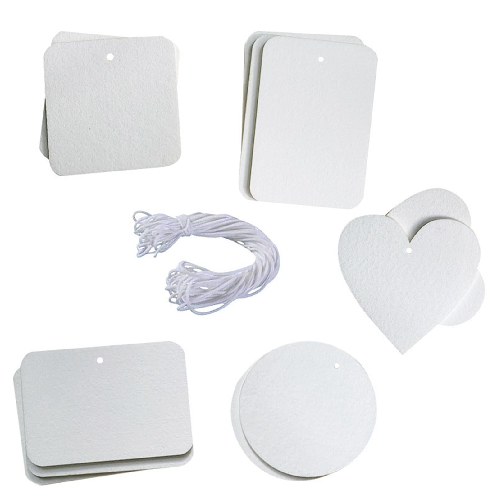Sublimation Air Freshener Blanks Car Scented Sheets 30Pcs Sheets 15mRope
