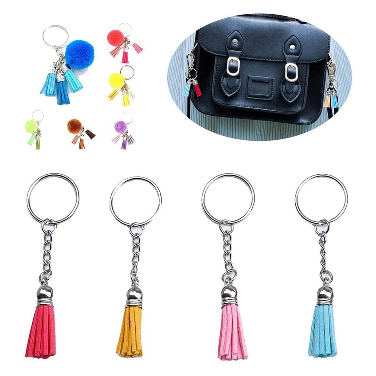 150pcs/Set Keychain Blanks Tassels DIY for Keychain Crafts Keepsake Making