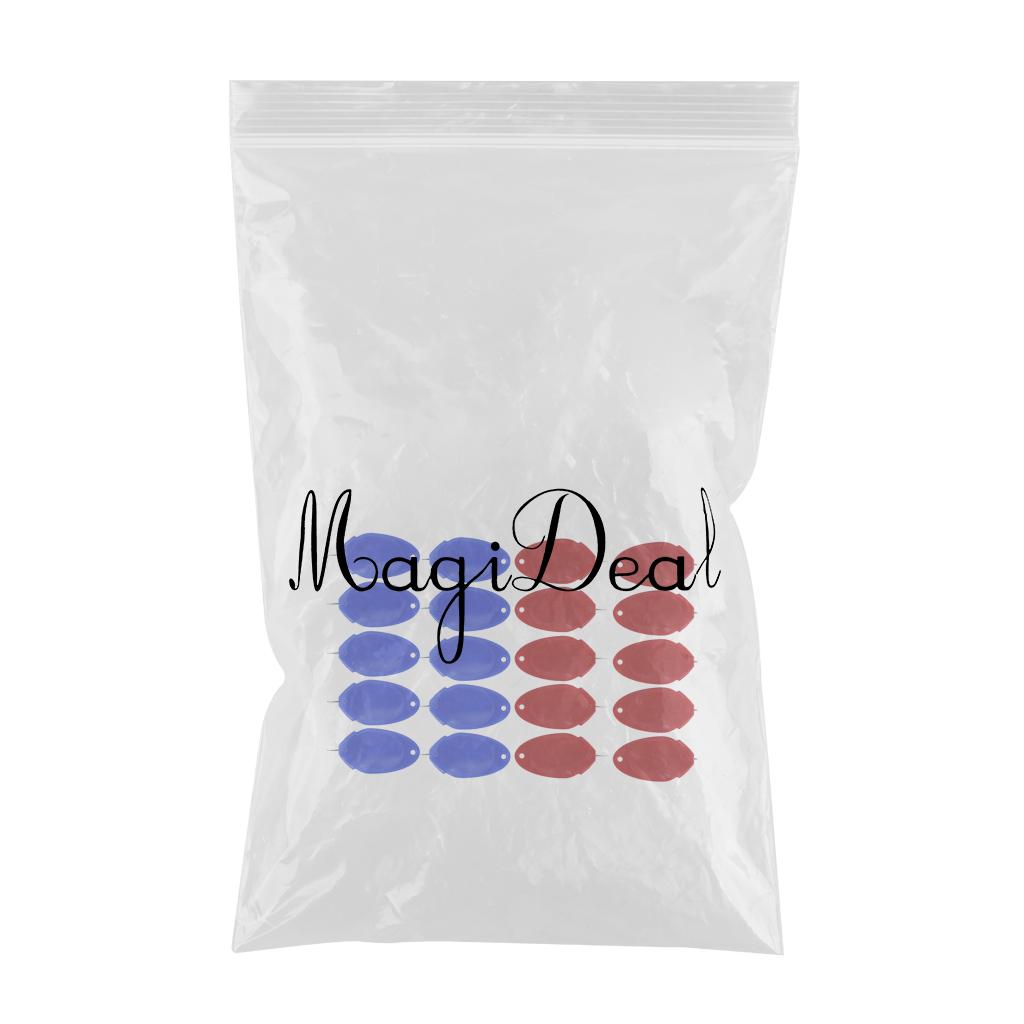 Plastic Wire Loop Needle Threader for Hand / Sewing Machine Red Blue 60Pcs