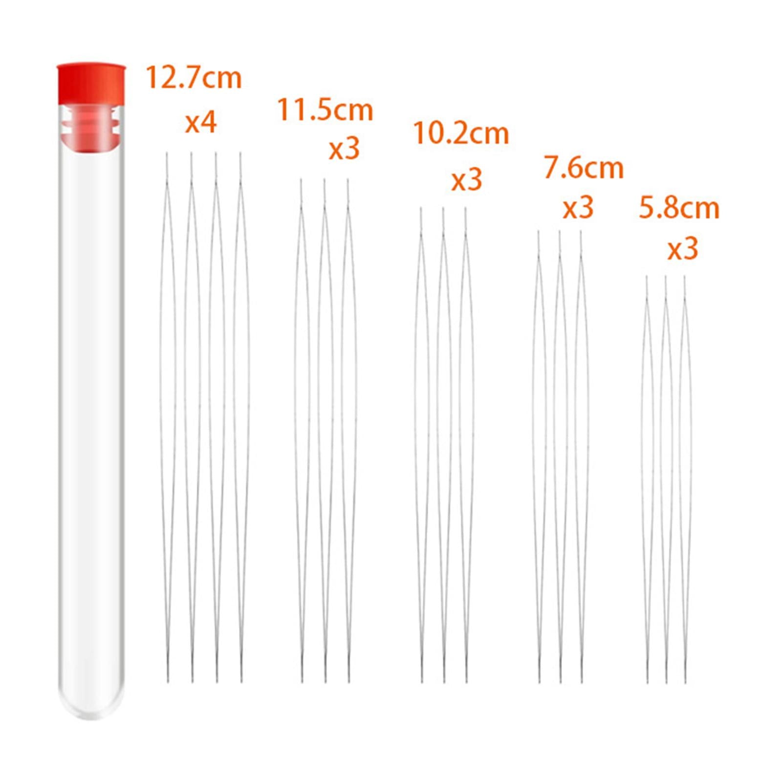 Beading Needles Assorted Size Necklace Threading Tool Thin Needle 16pcs