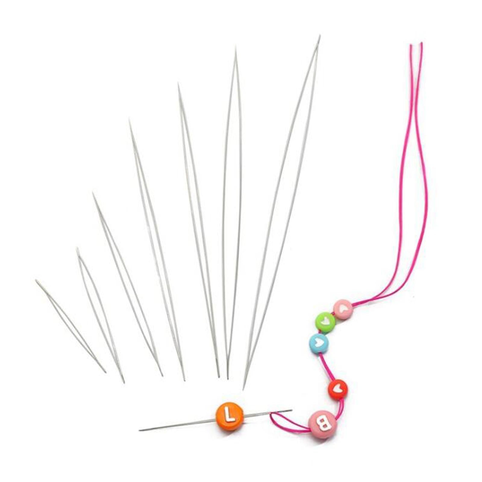 Beading Needles Assorted Size Necklace Threading Tool Thin Needle 30pcs