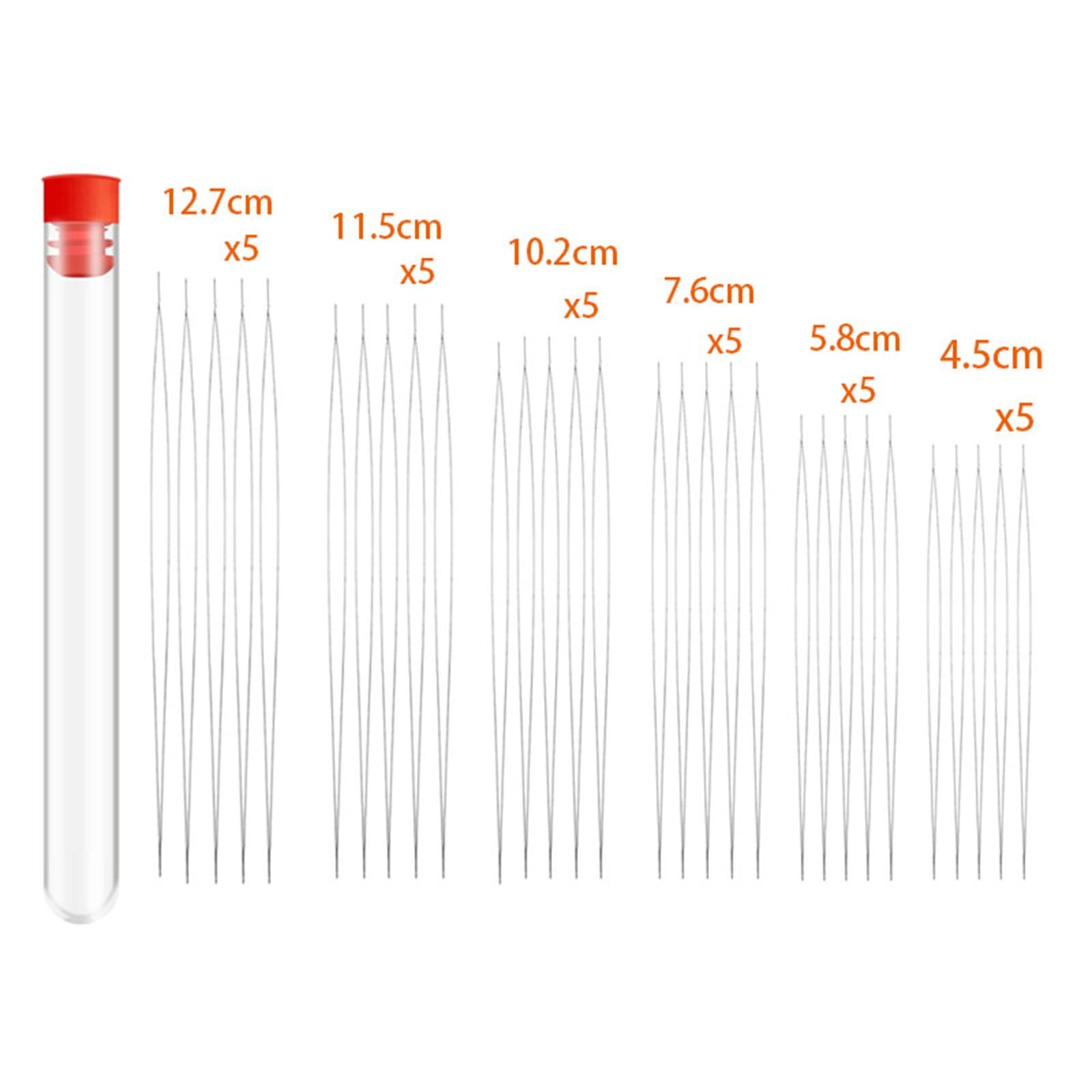 Beading Needles Assorted Size Necklace Threading Tool Thin Needle 30pcs
