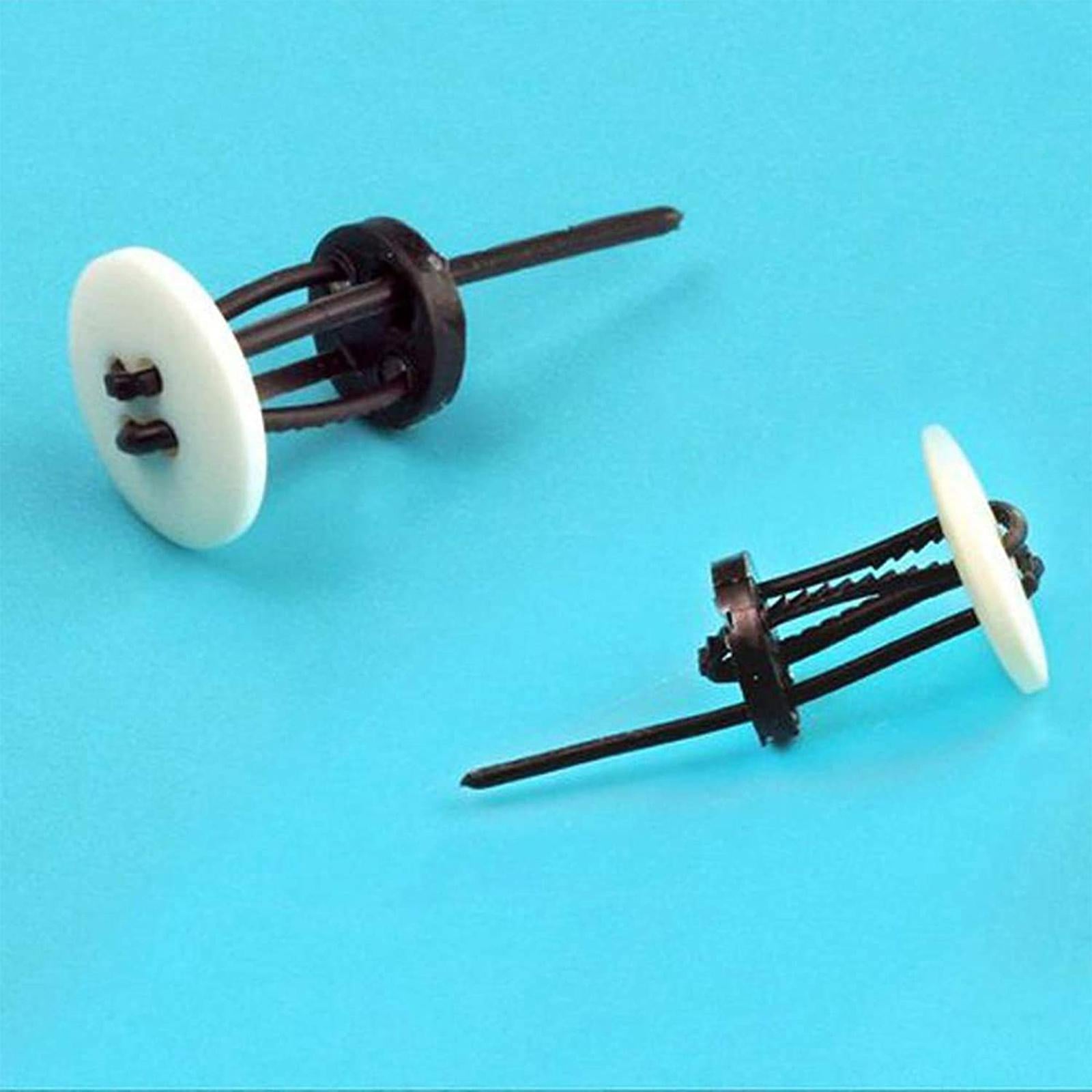 Plastic Quick Button Repair Convenient Needle Return Button Sew White 60pcs