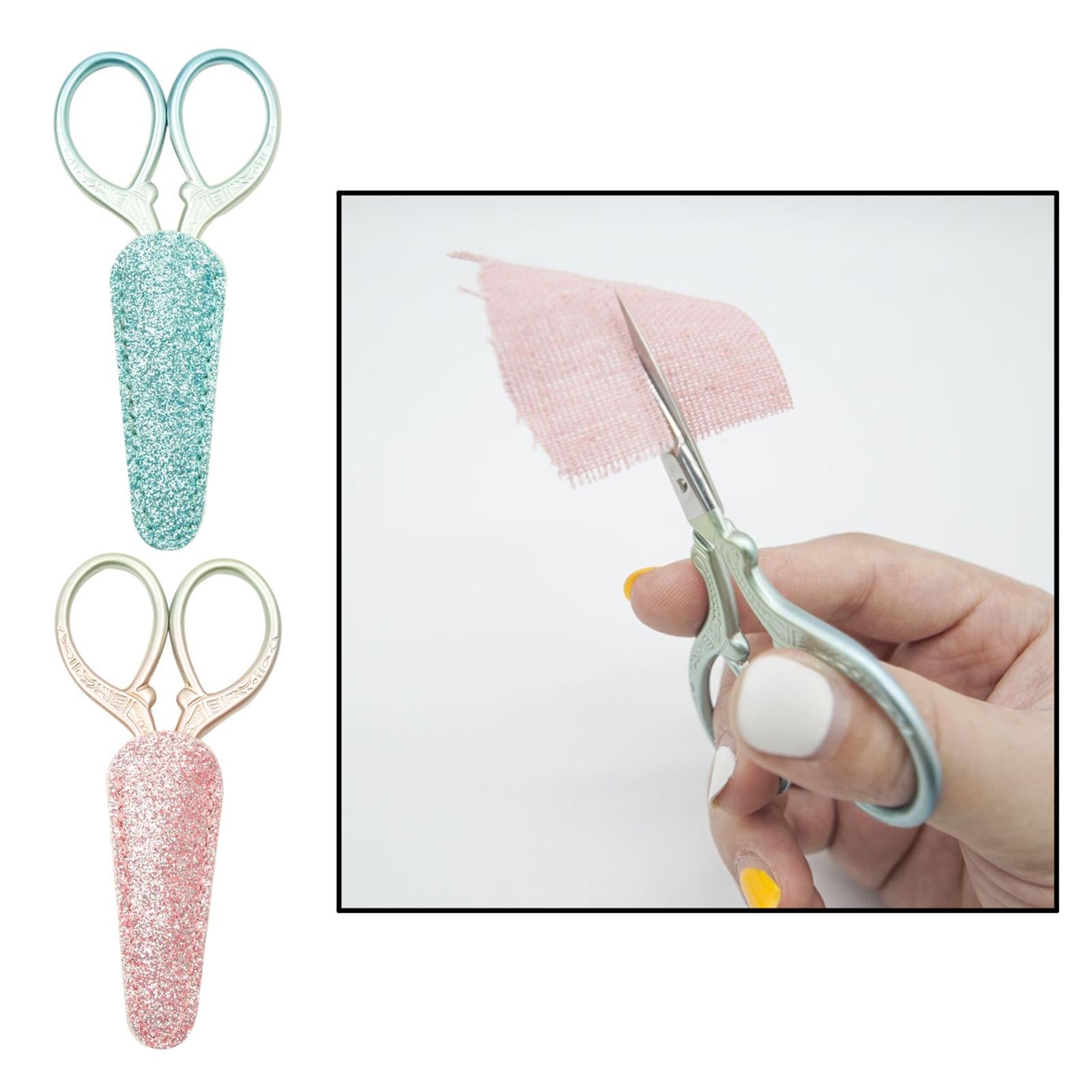 Embroidery Scissors with Cover Cross Stitch DIY Sewing Tool Scissor Pink