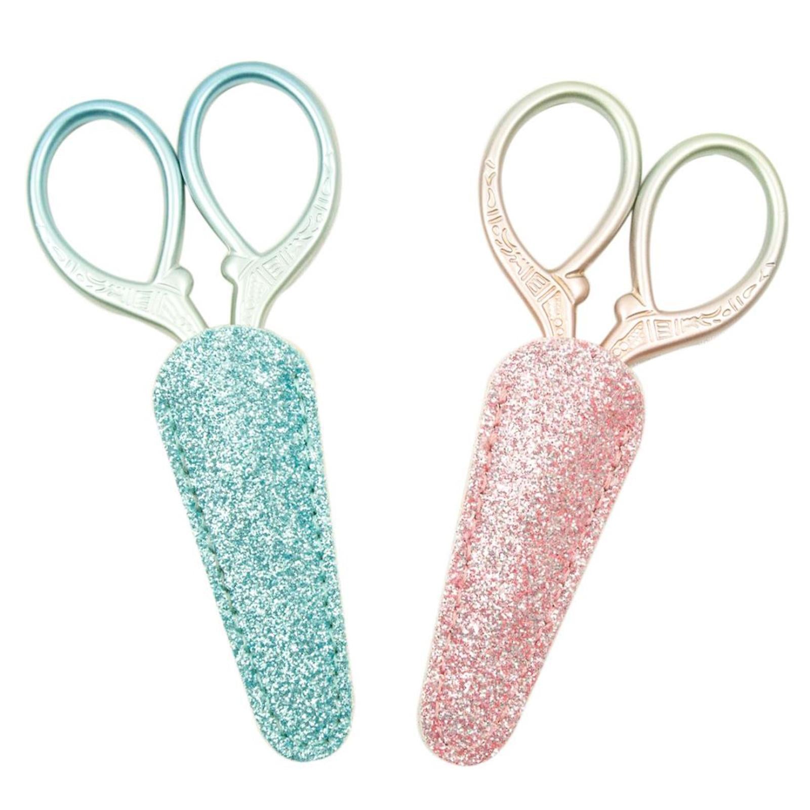 Embroidery Scissors with Cover Cross Stitch DIY Sewing Tool Scissor Green