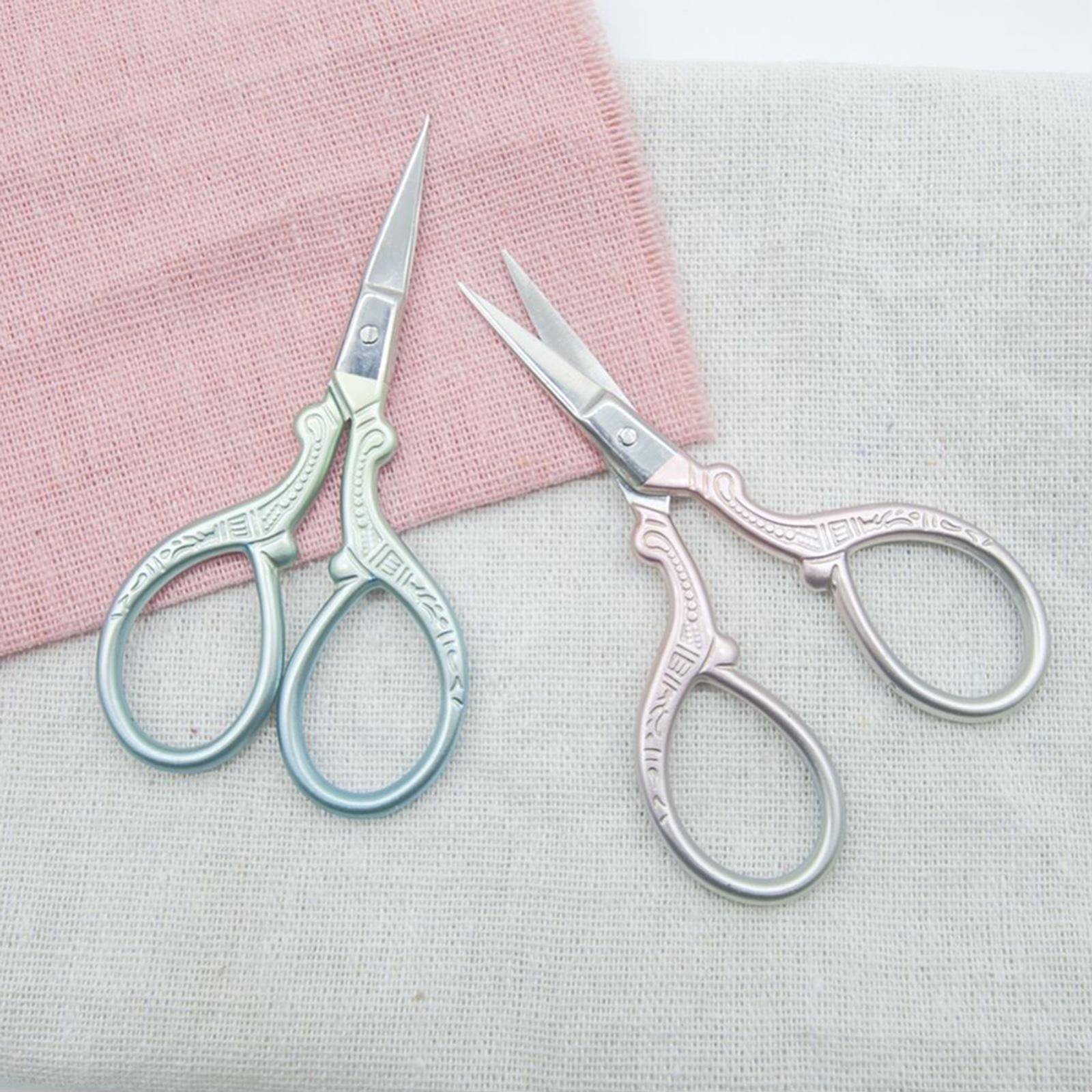 Embroidery Scissors with Cover Cross Stitch DIY Sewing Tool Scissor Green