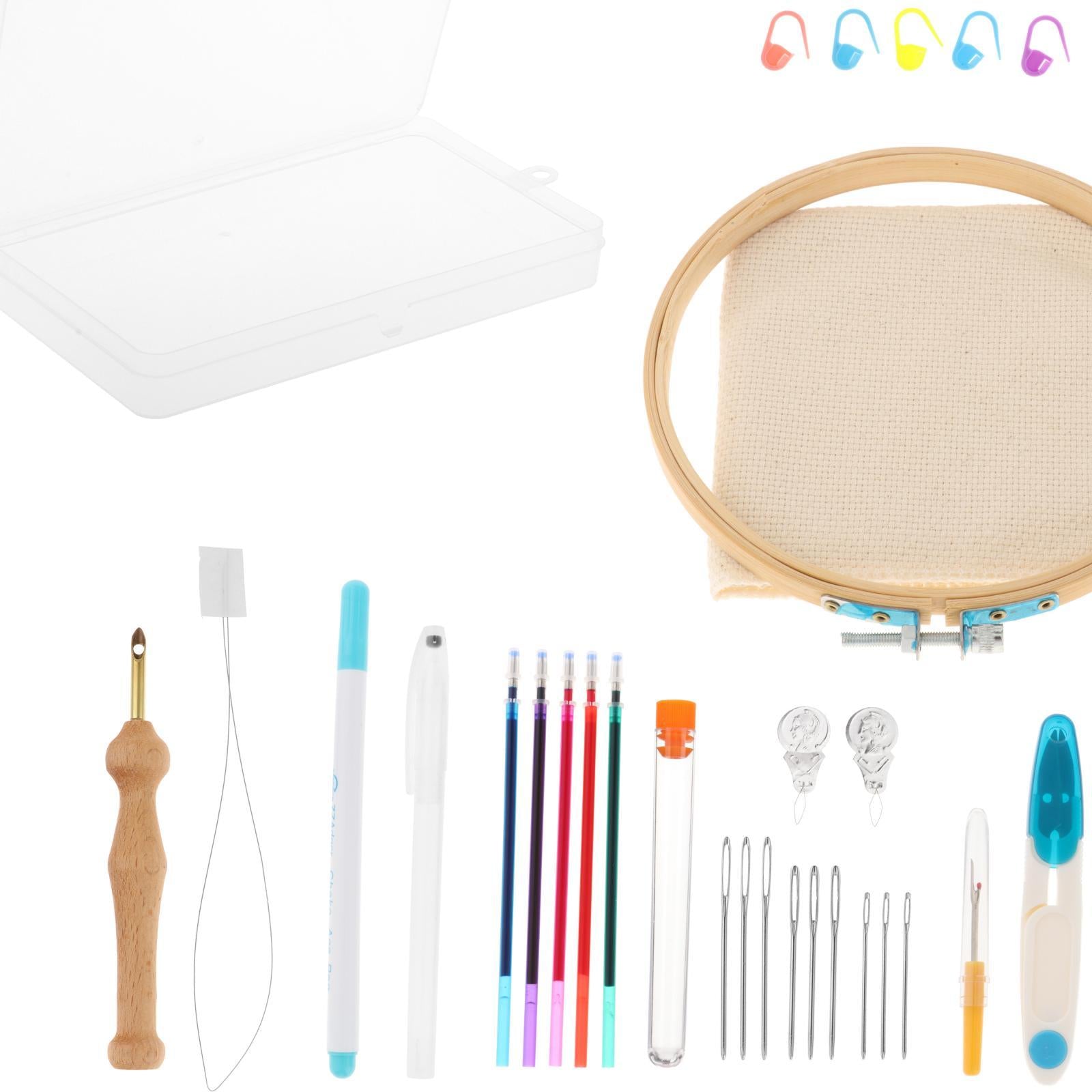 DIY Embroidery Pen Tool Punch Needle Water Soluble Pen 1 Wood Punch Needles
