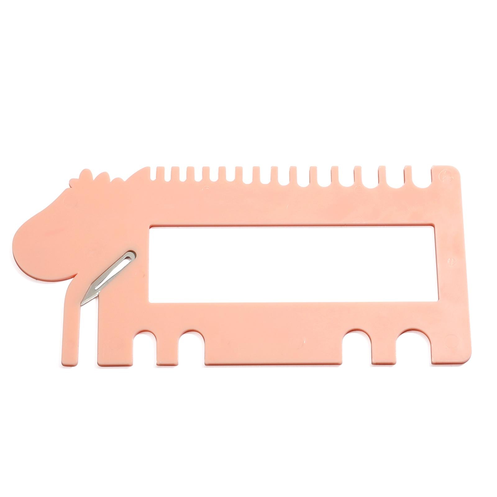 Knitting Needles Crochet Hook Ruler 2.0mm-12.0mm Size Marker Craft Pink