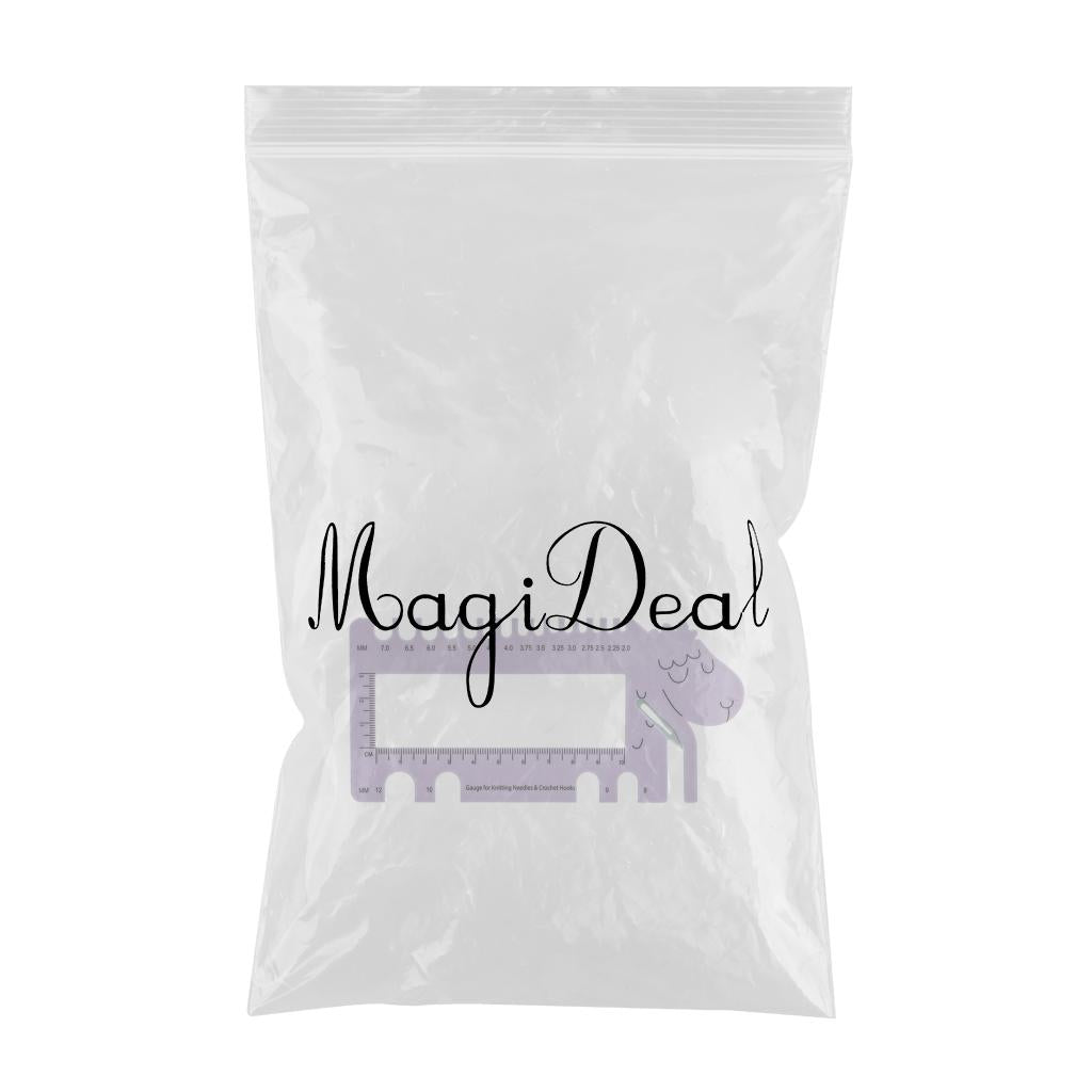 Knitting Needles Crochet Hook Ruler 2.0mm-12.0mm Size Marker Craft Purple