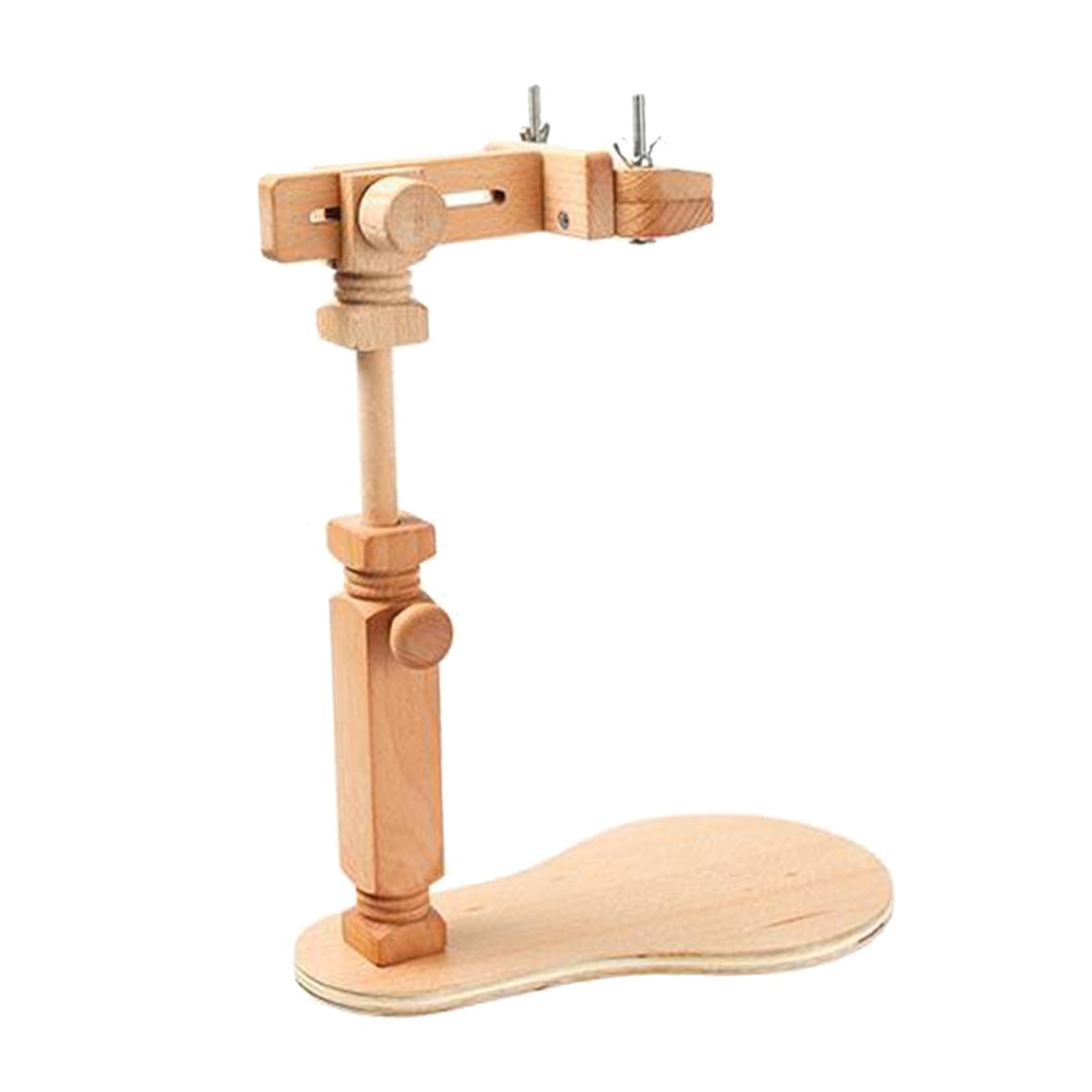 Wooden Embroidery Lap Stand Adjustable Desktop Cross Stitch Rack Hoop Frame
