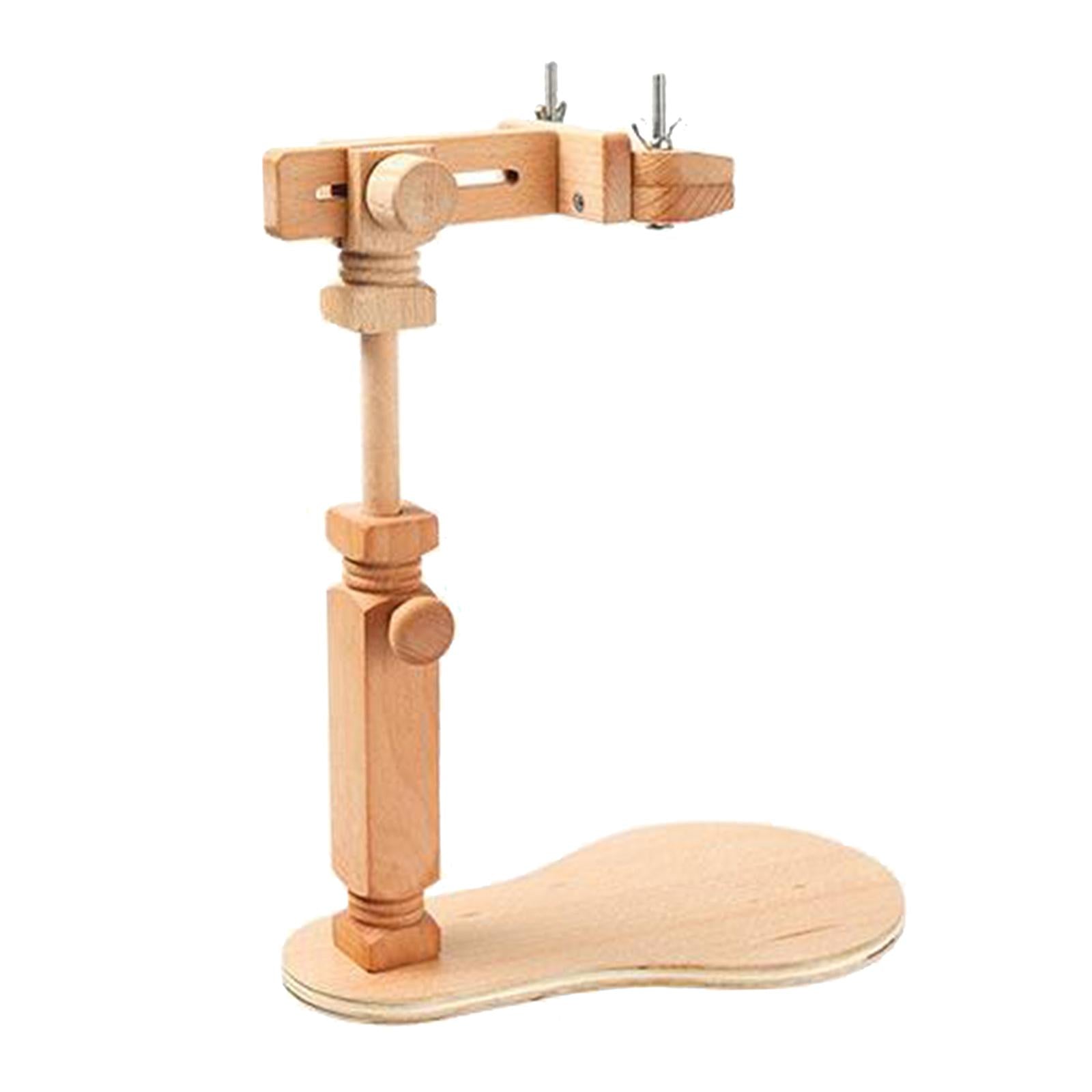 Wooden Embroidery Lap Stand Adjustable Desktop Cross Stitch Rack Hoop Frame