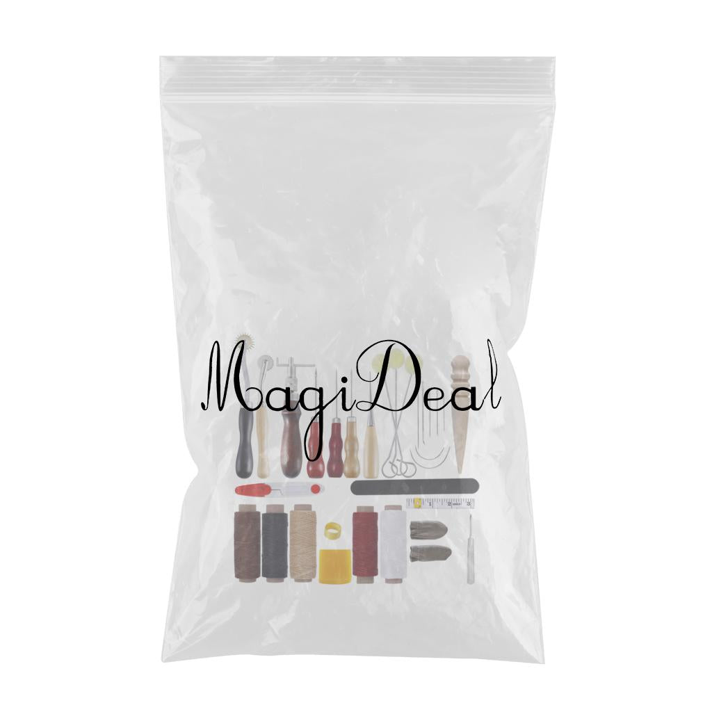 Leather Making Crafting Tools Kit Awl Punching Carving Leathercraft 31pcs