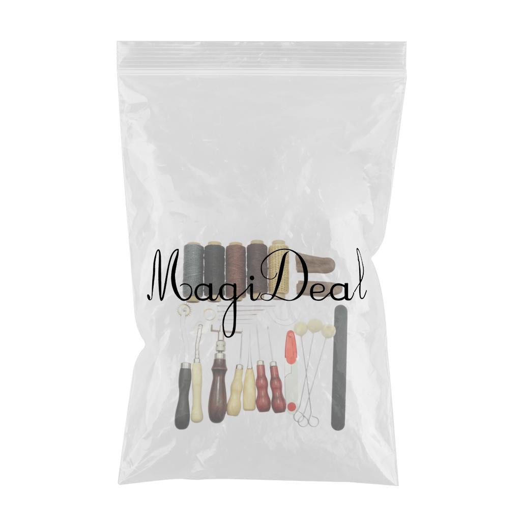 Leather Making Crafting Tools Kit Awl Punching Carving Leathercraft 27pcs