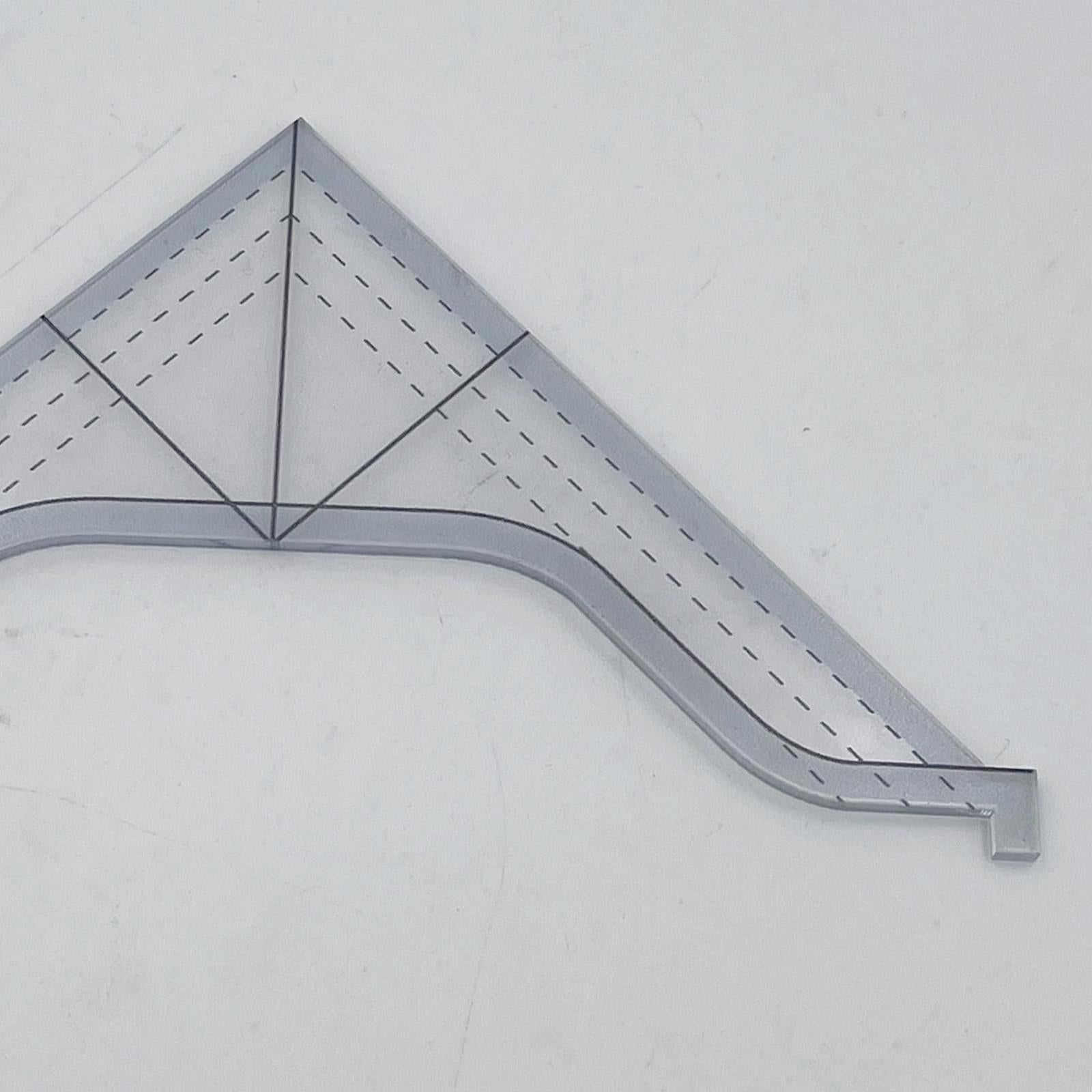 Creative Grids Machine Quilting Tool Sewing Patchwork Ruler Triangle Style