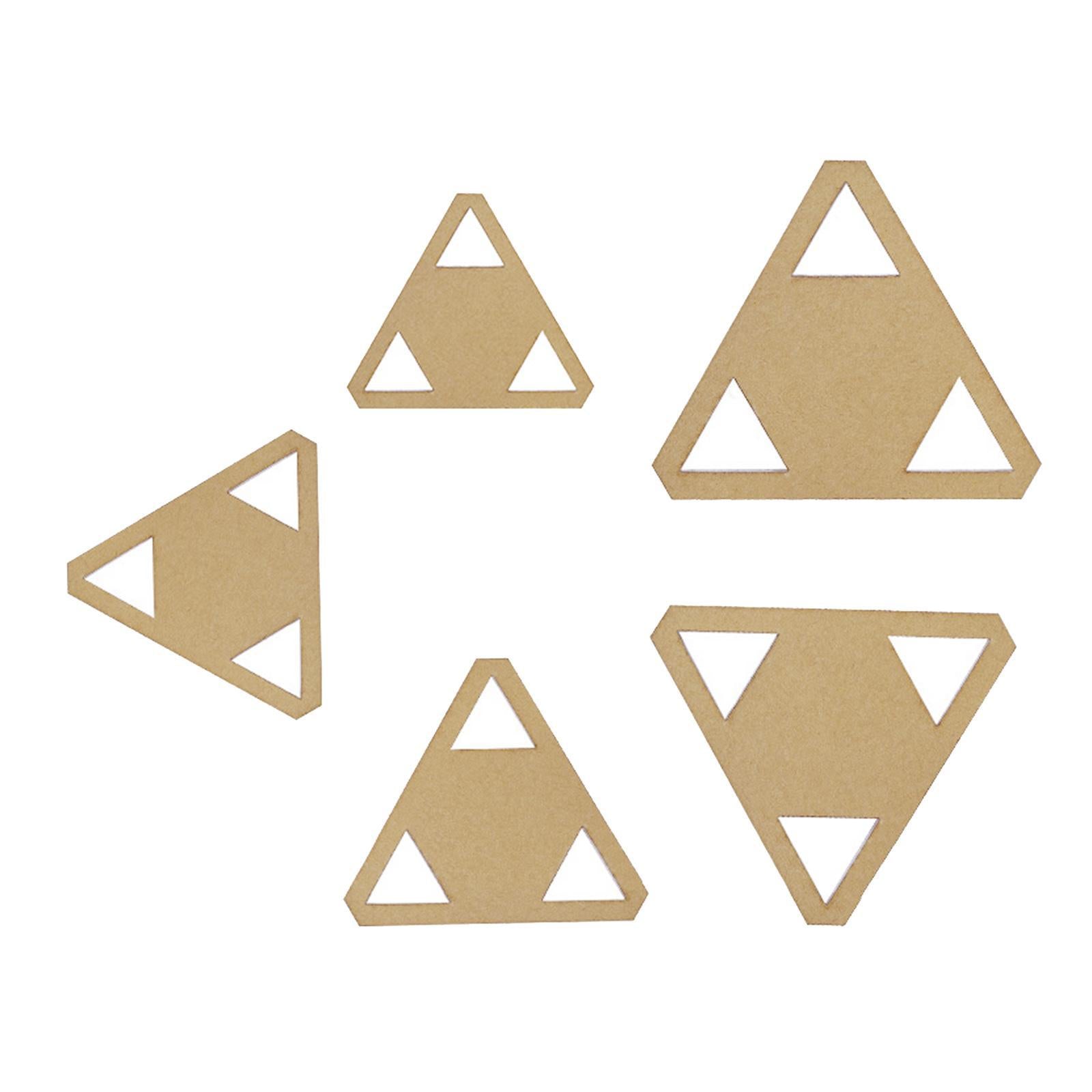 5x Acrylic Quilting Templates Stencil Rulers DIY Tool for Patchwork Triangle