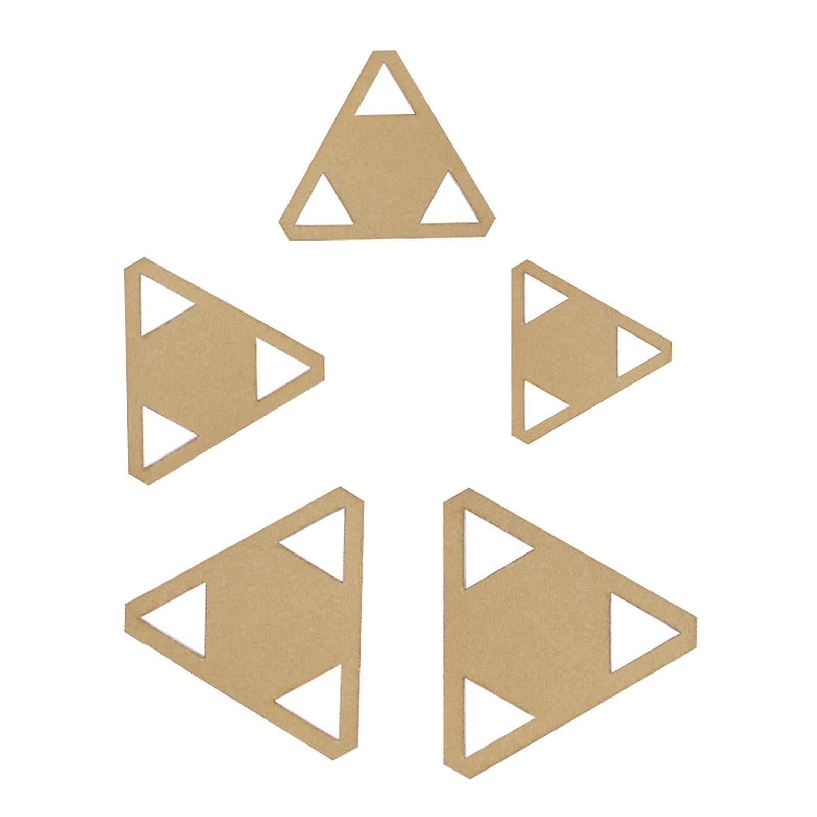 5x Acrylic Quilting Templates Stencil Rulers DIY Tool for Patchwork Triangle