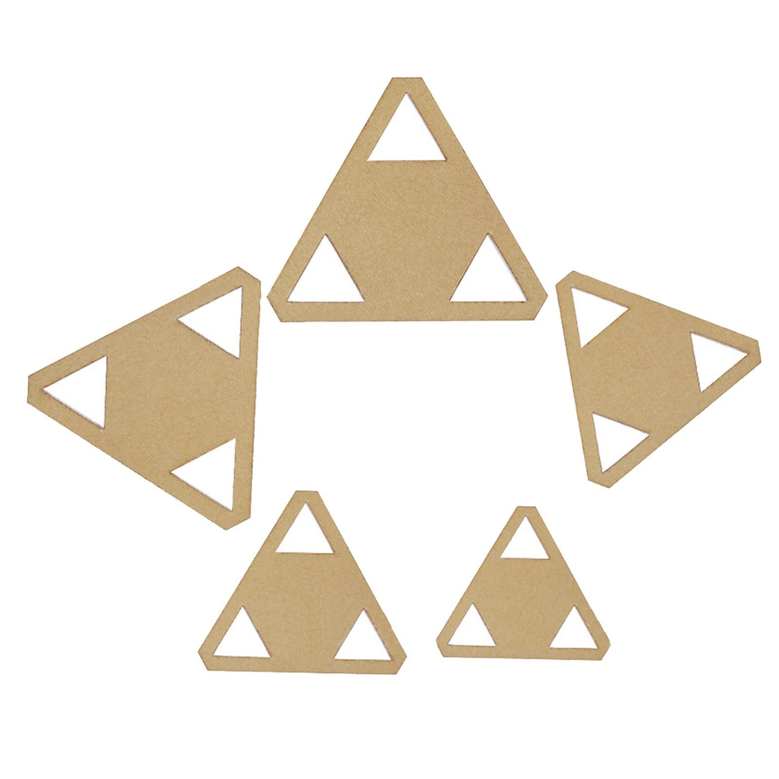 5x Acrylic Quilting Templates Stencil Rulers DIY Tool for Patchwork Triangle
