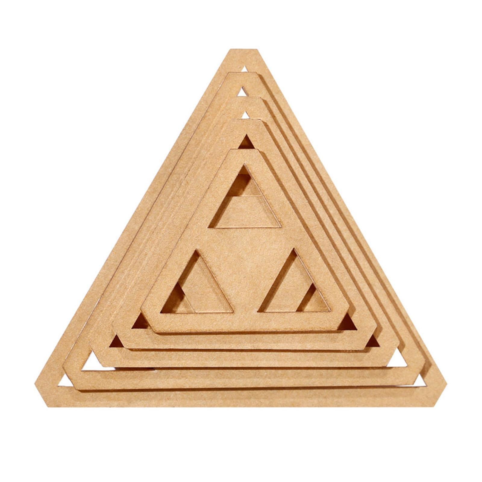 5x Acrylic Quilting Templates Stencil Rulers DIY Tool for Patchwork Triangle