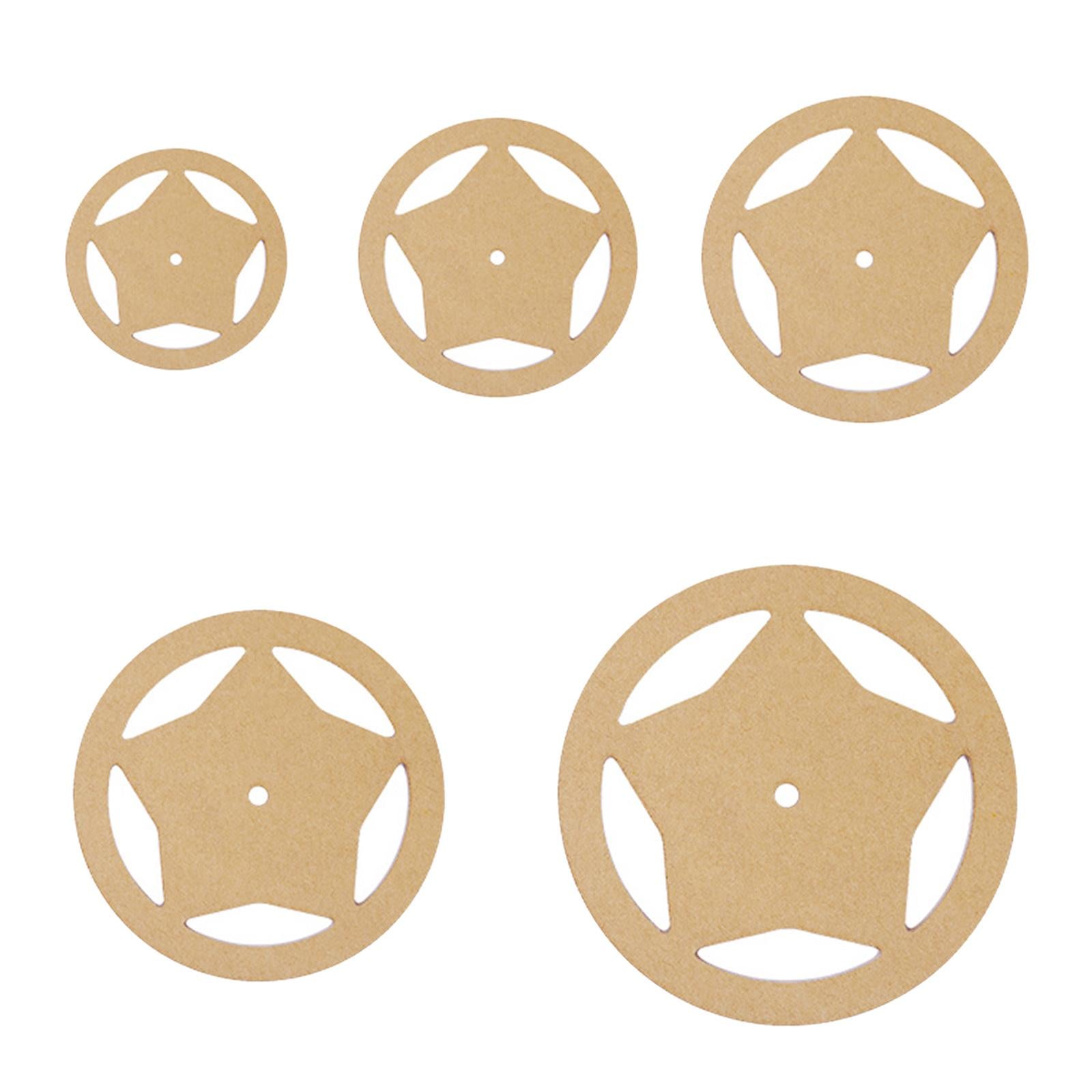 5x Acrylic Quilting Templates Stencil Rulers DIY Tool for Patchwork Round