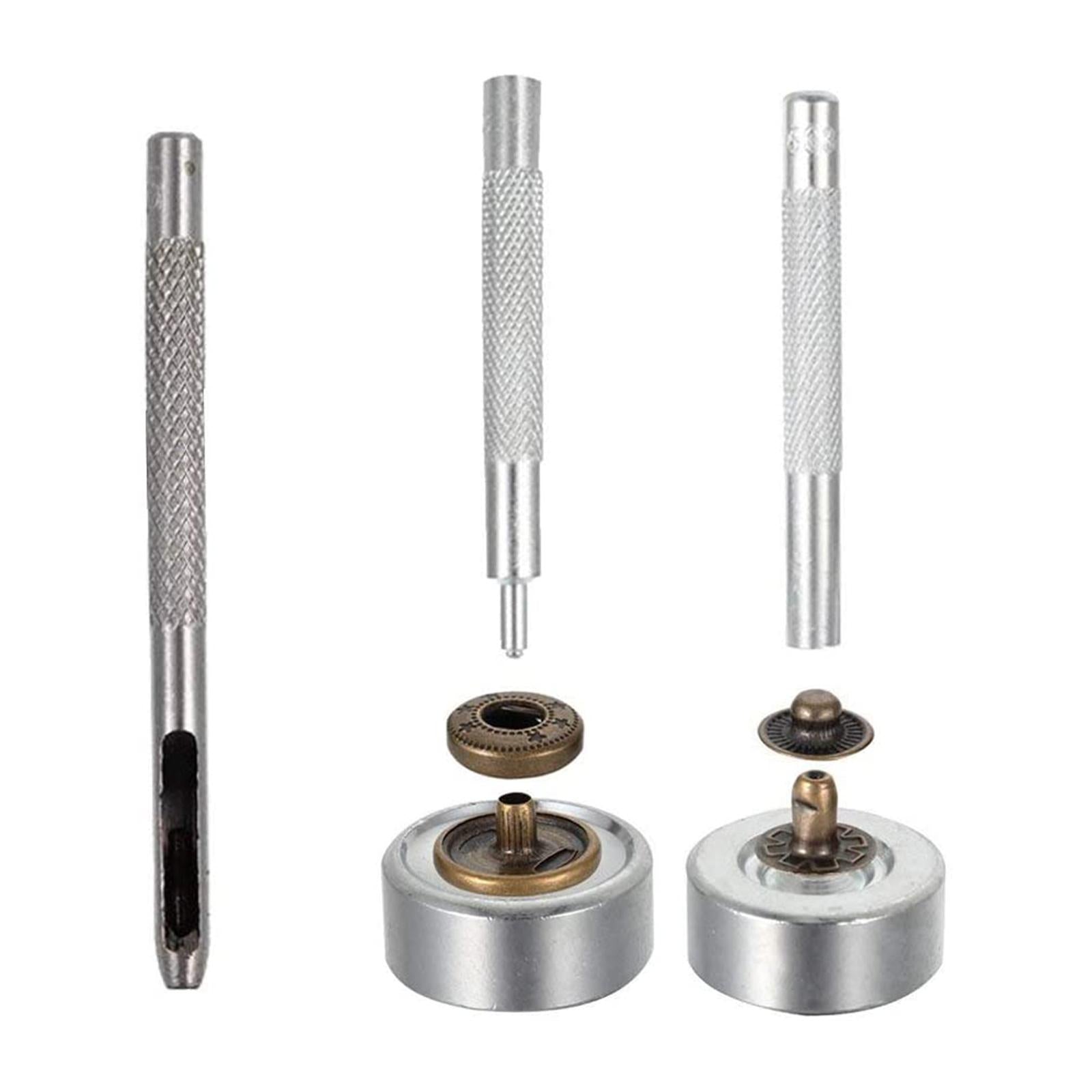 Snap Fastener Kit Press Stud Snaps Button Tool Copper Material
