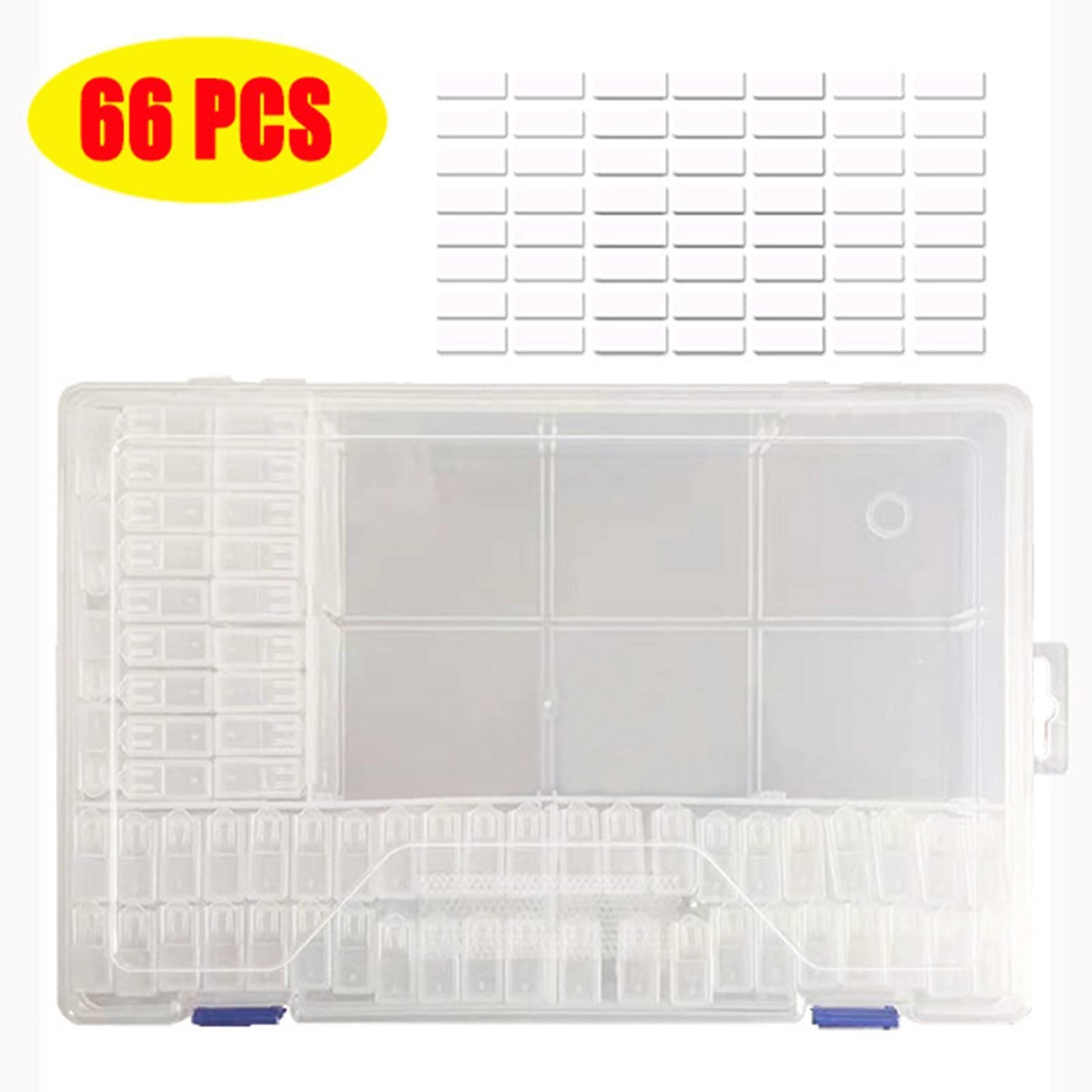 Diamond Painting Tools Kits 64 Slots Storage Box Bag Blank Stickers 66pcs