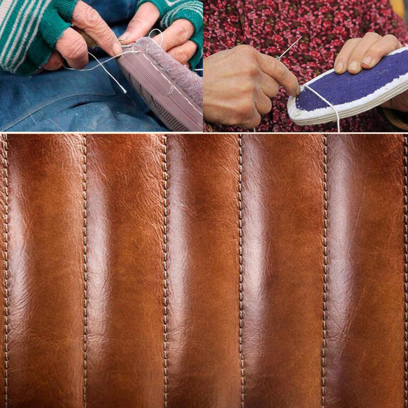 8x Leather Tool Kit Craft Hand Working Sewing Awl Needles Stitching Supplies