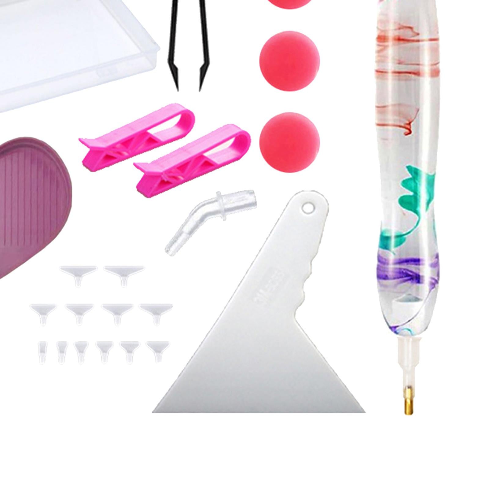 25x Diamond Painting Pen Kit DIY Nail Art Embroidery Accessories Clear Set