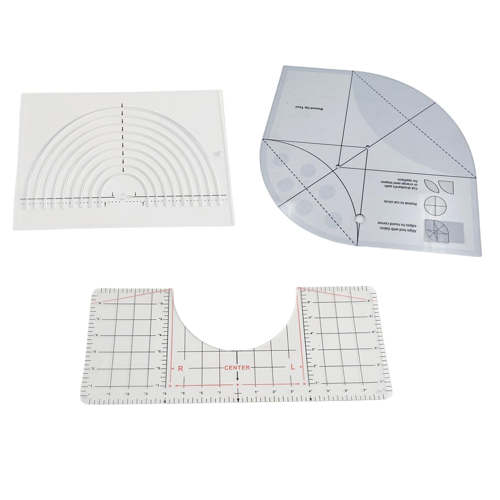 T-Shirt Guide Ruler Alignment Tool Quilting Templates 43.1x17.7cm