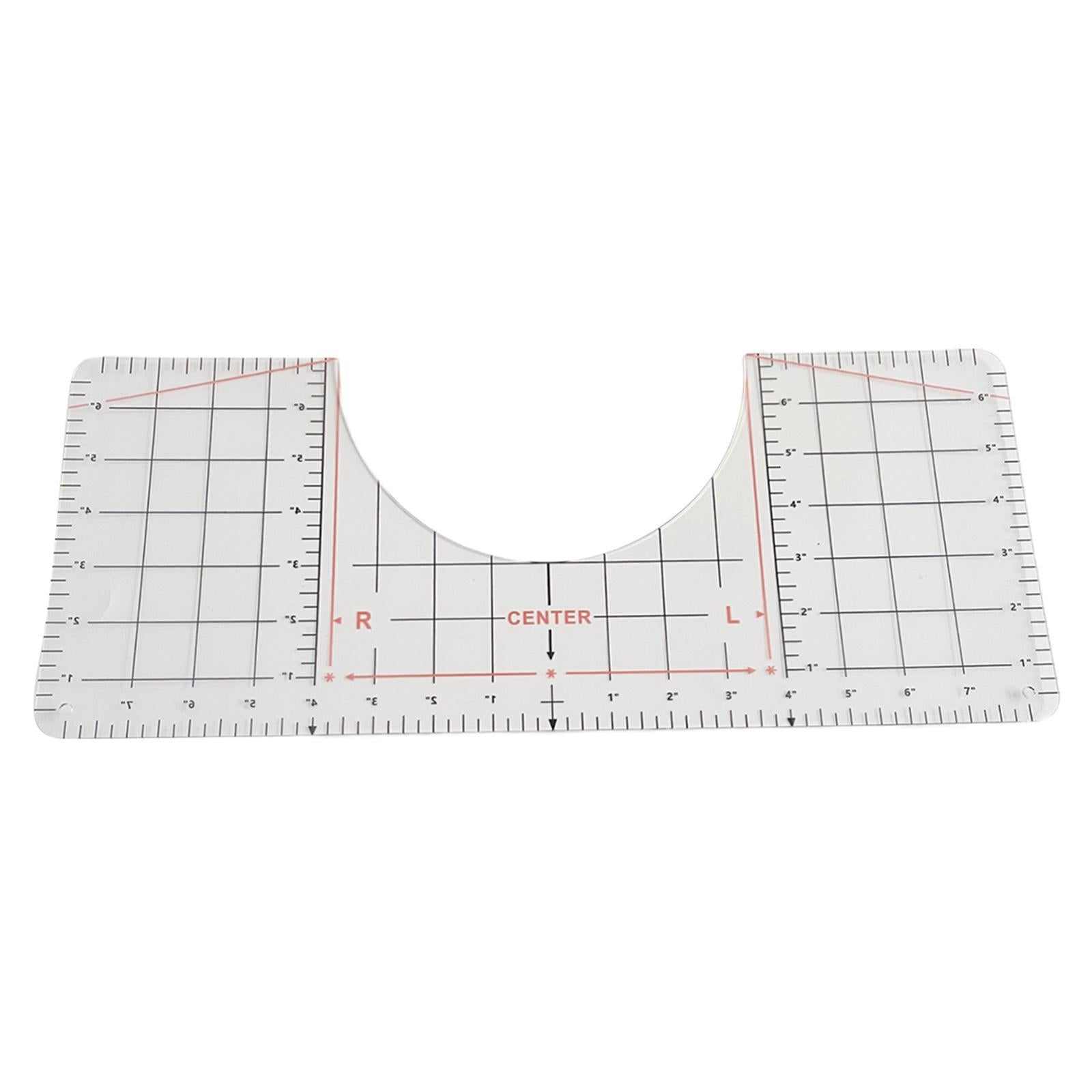 T-Shirt Guide Ruler Alignment Tool Quilting Templates 43.1x17.7cm