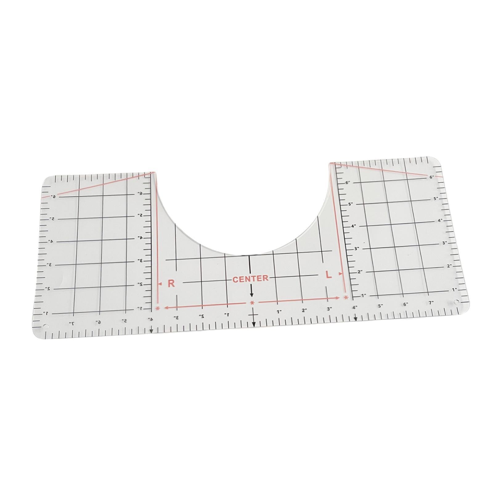 T-Shirt Guide Ruler Alignment Tool Quilting Templates 43.1x17.7cm
