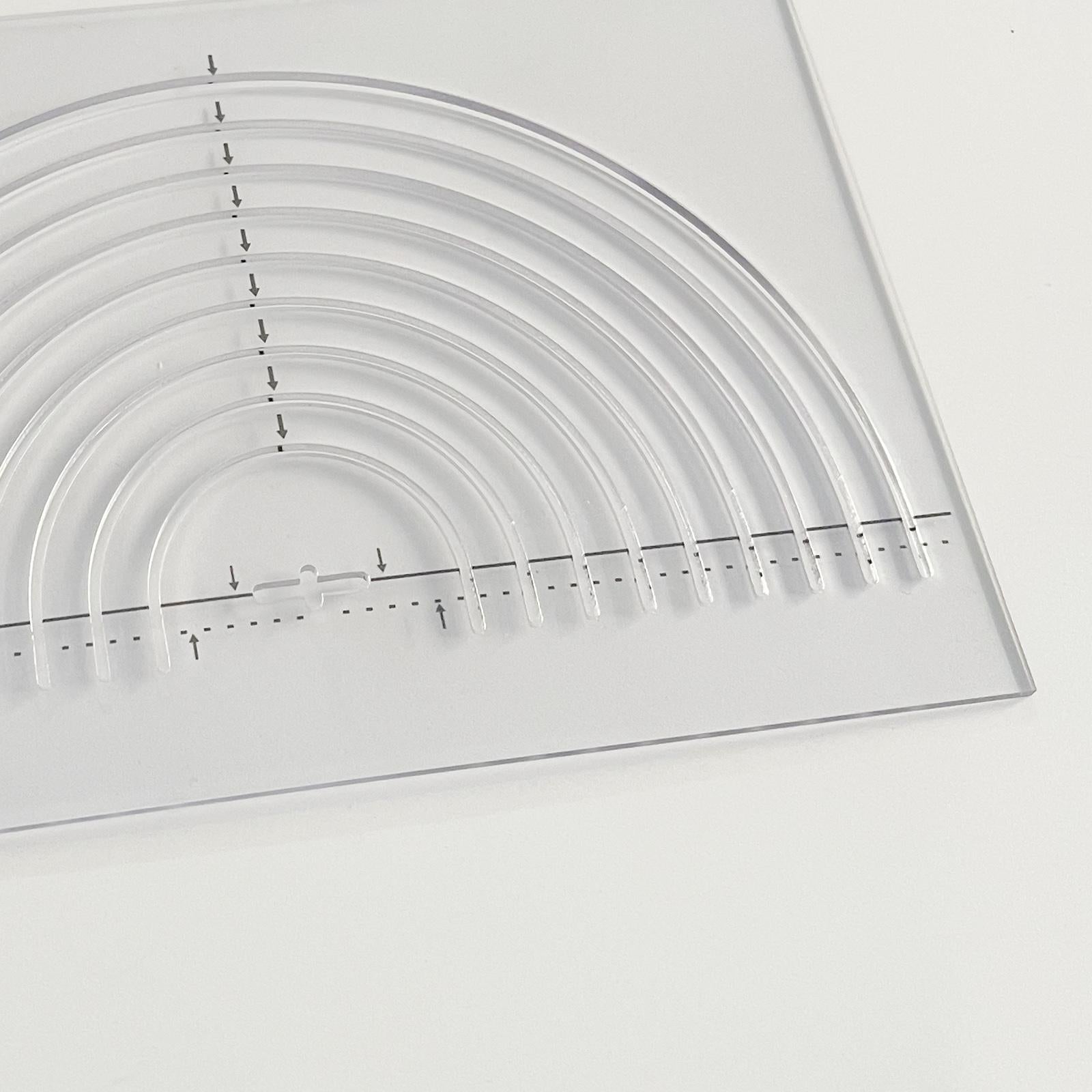 T-Shirt Guide Ruler Alignment Tool Quilting Templates 20.5x13.5cm