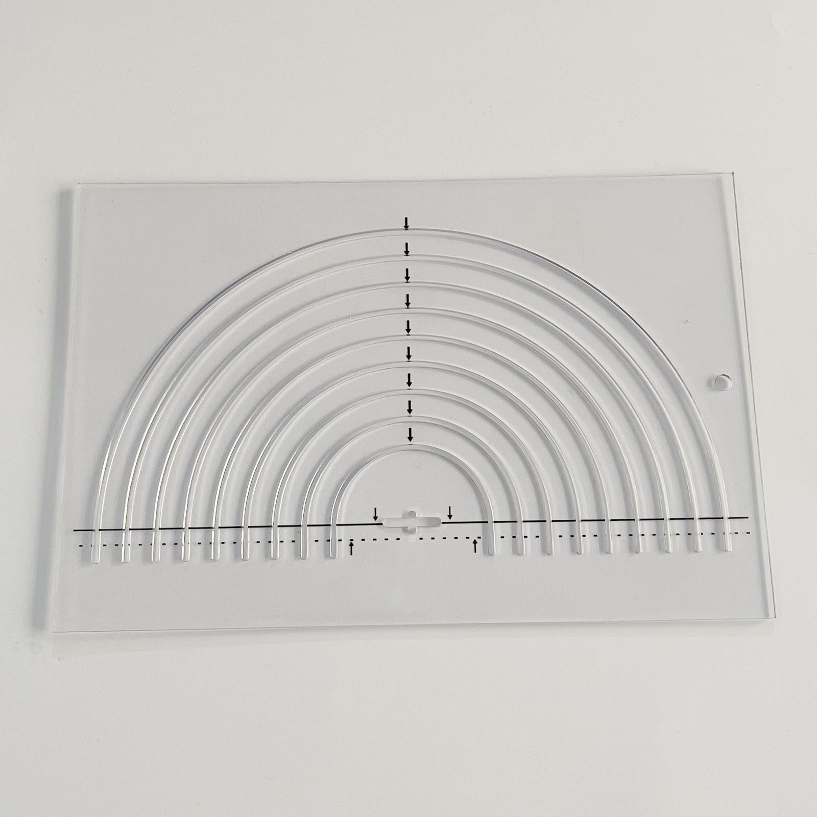 T-Shirt Guide Ruler Alignment Tool Quilting Templates 20.5x13.5cm