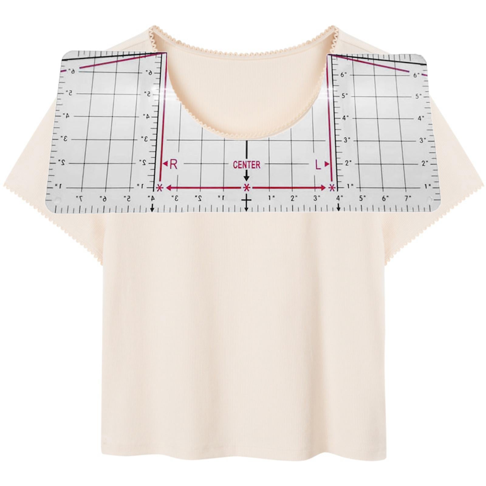 T-shirt Alignment Ruler Tool Guide Silhouette T-shirt Designs DIY