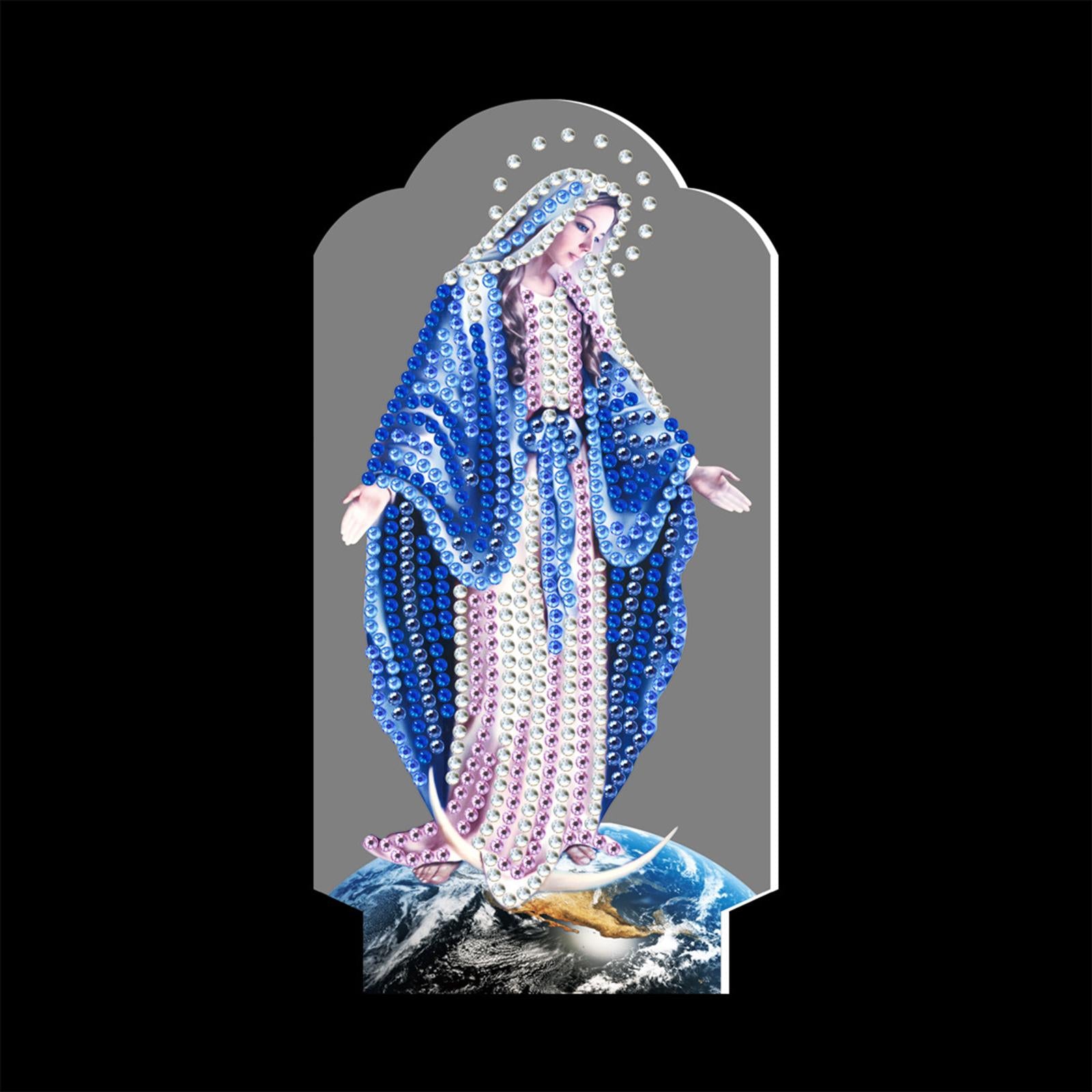 LED Diamond Painting Lamp 7Color Changing Night Light Home Decor 160x38x88mm