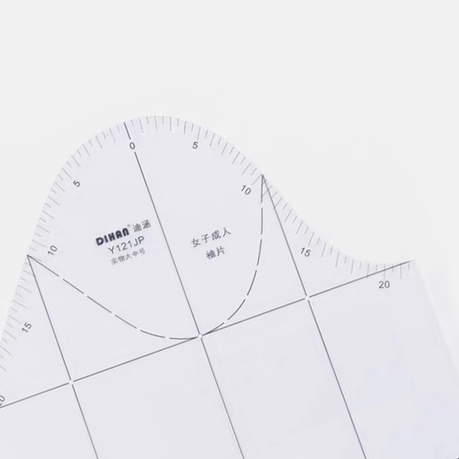 1:1 Cloth Design Ruler Full Scale Drawing Templete Long Sleeve