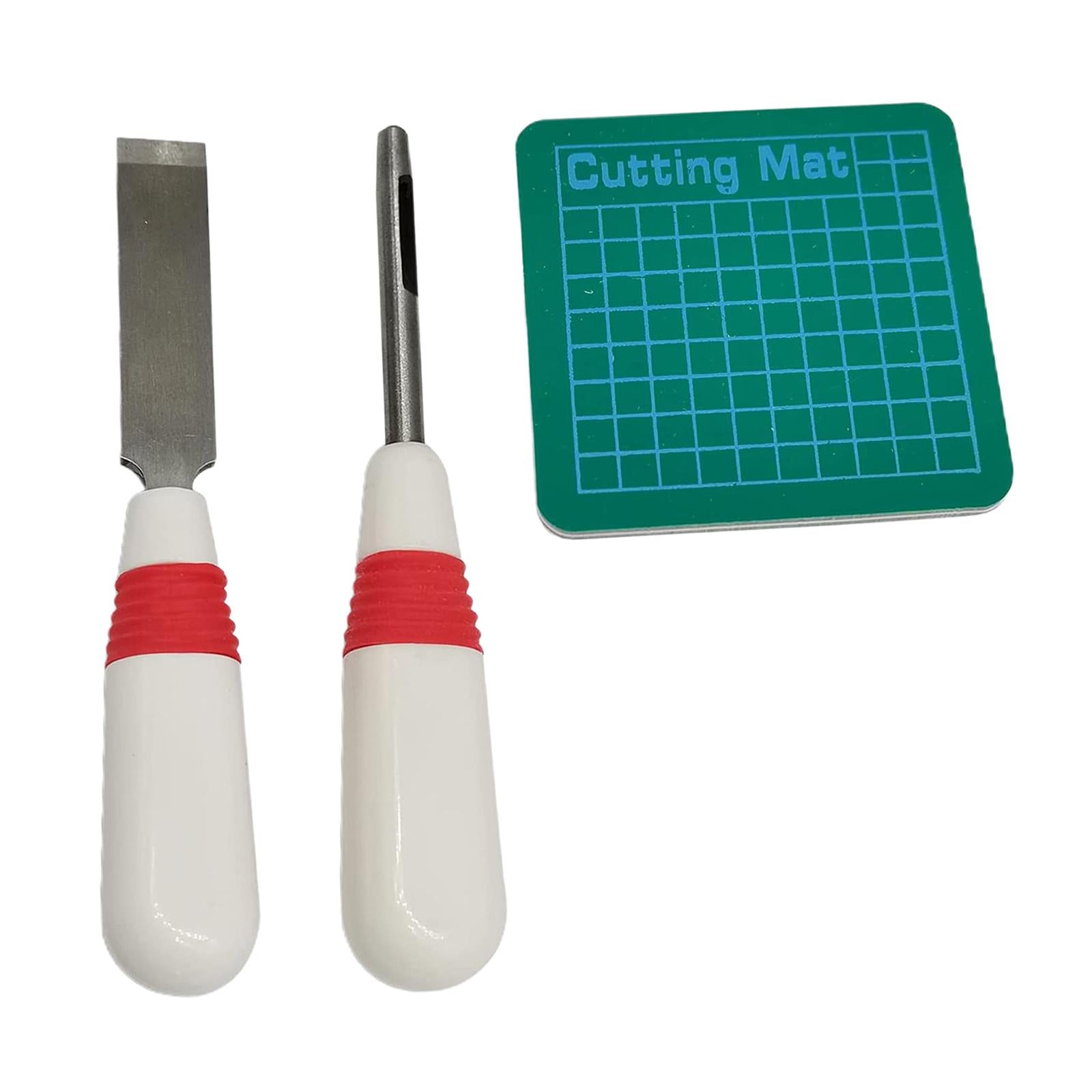 Sewing Buttonhole Cutter Eyehole Cutting Tools Keyhole Puncher Red White