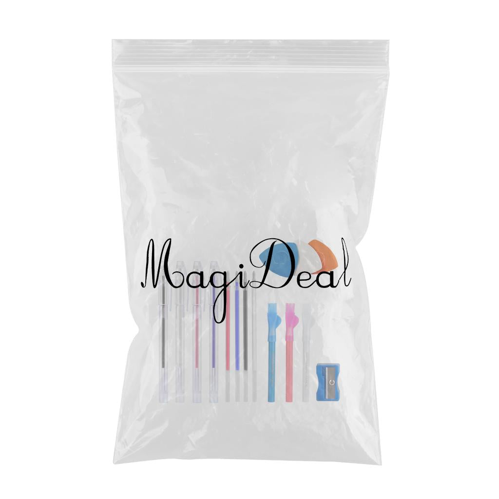 4x Heat Erasable Pen Heat Erase Pen 4 Colors Refills Dressmaking Chalks Tool