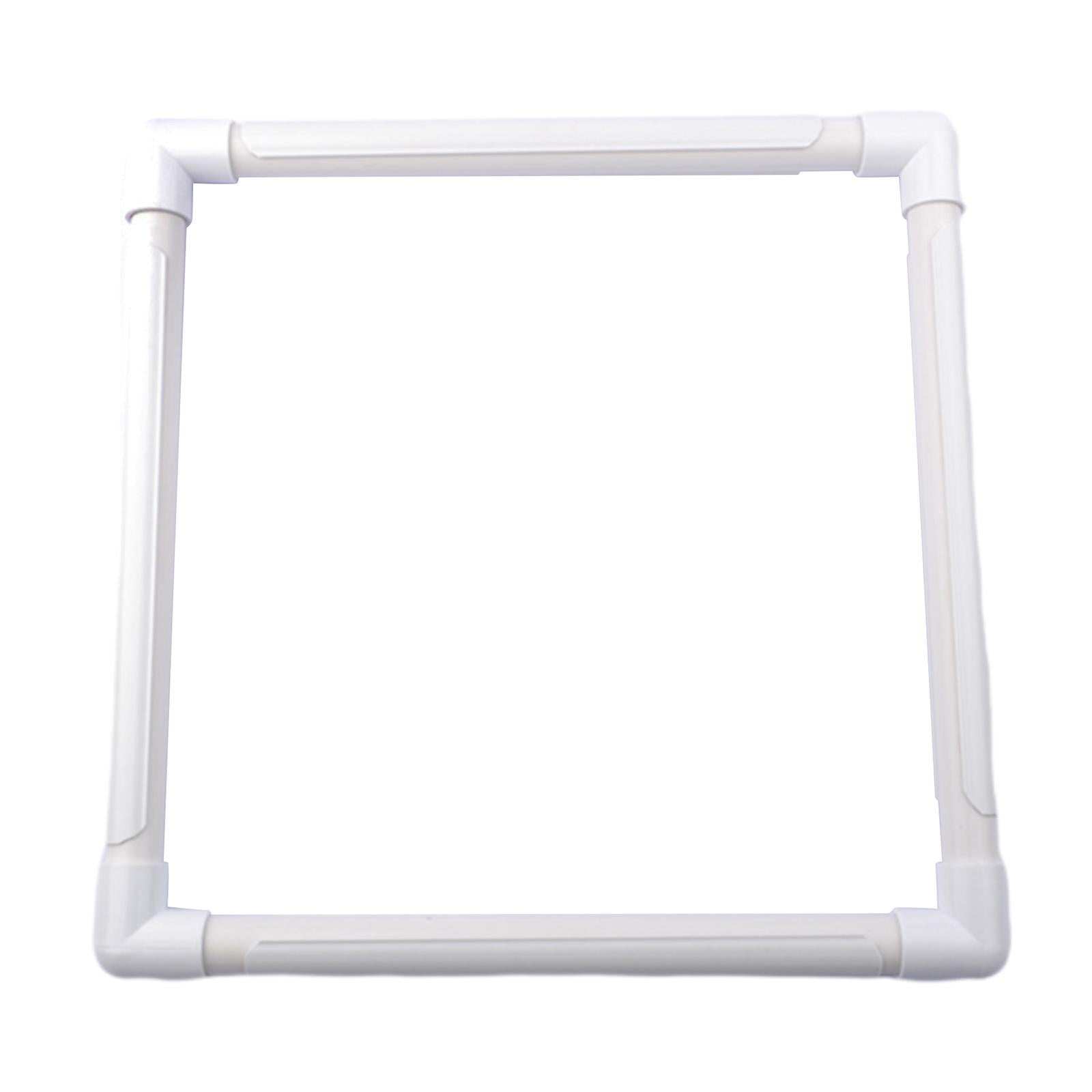 White Tapestry Scroll Embroidery Frame Cross Stitch DIY Craft Sewing Tool 43x43cm