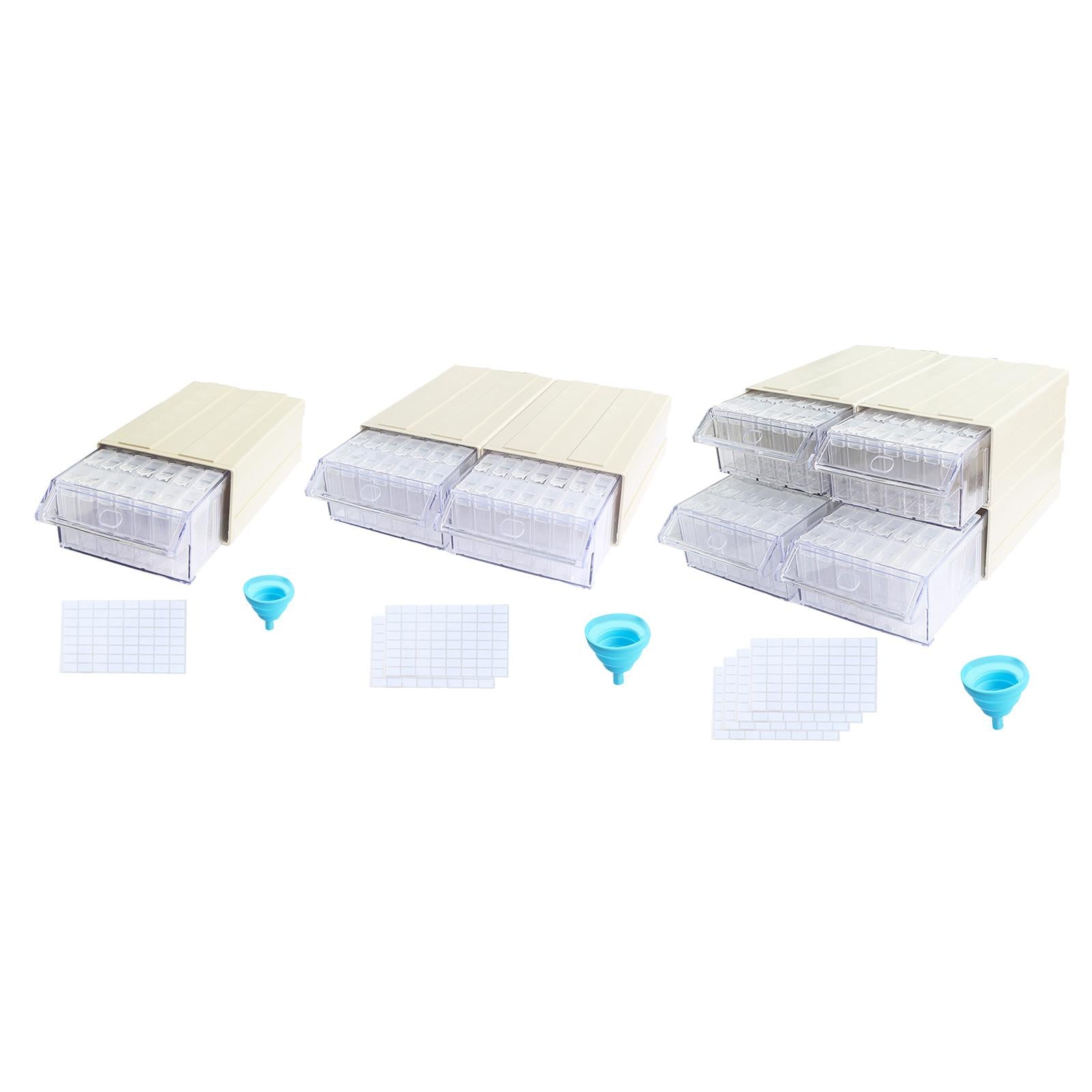 35 Grids Acrylic Diamond Storage Box Drill Nail Art Organizer Case for Salon