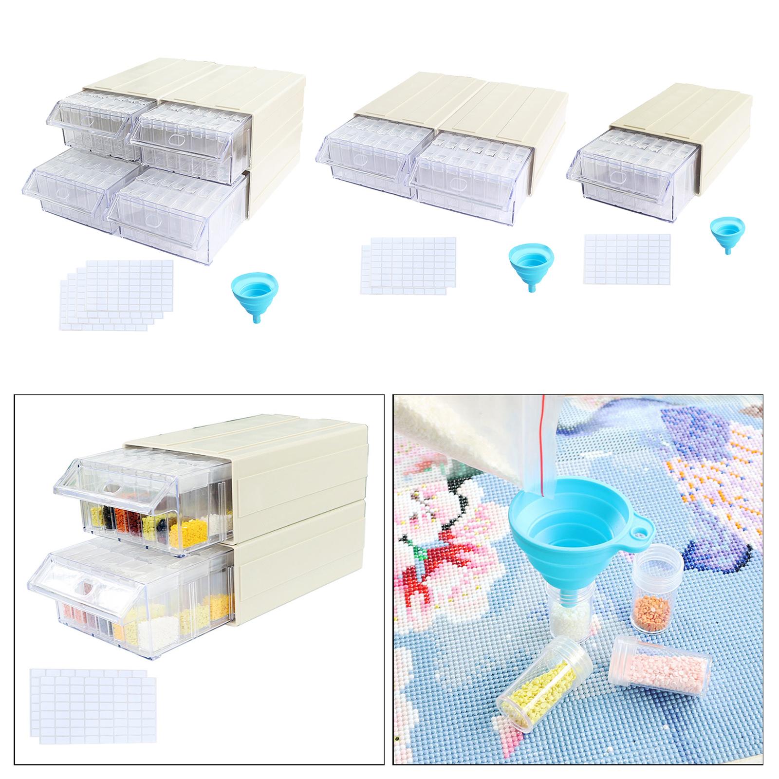 35 Grids Acrylic Diamond Storage Box Drill Nail Art Organizer Case for Salon