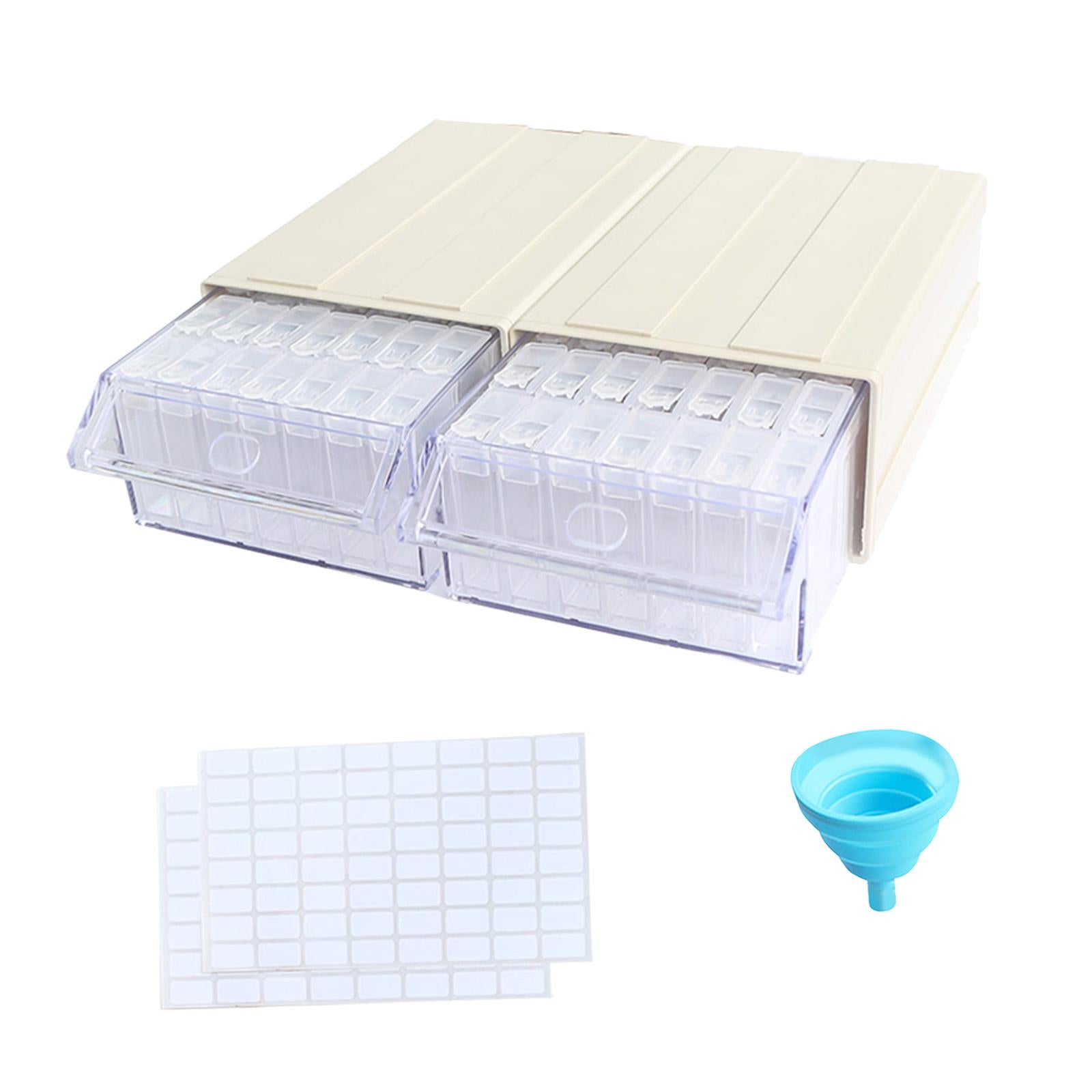 70 Grids Acrylic Diamond Storage Box Portable Drill Nail Art Organizer Case