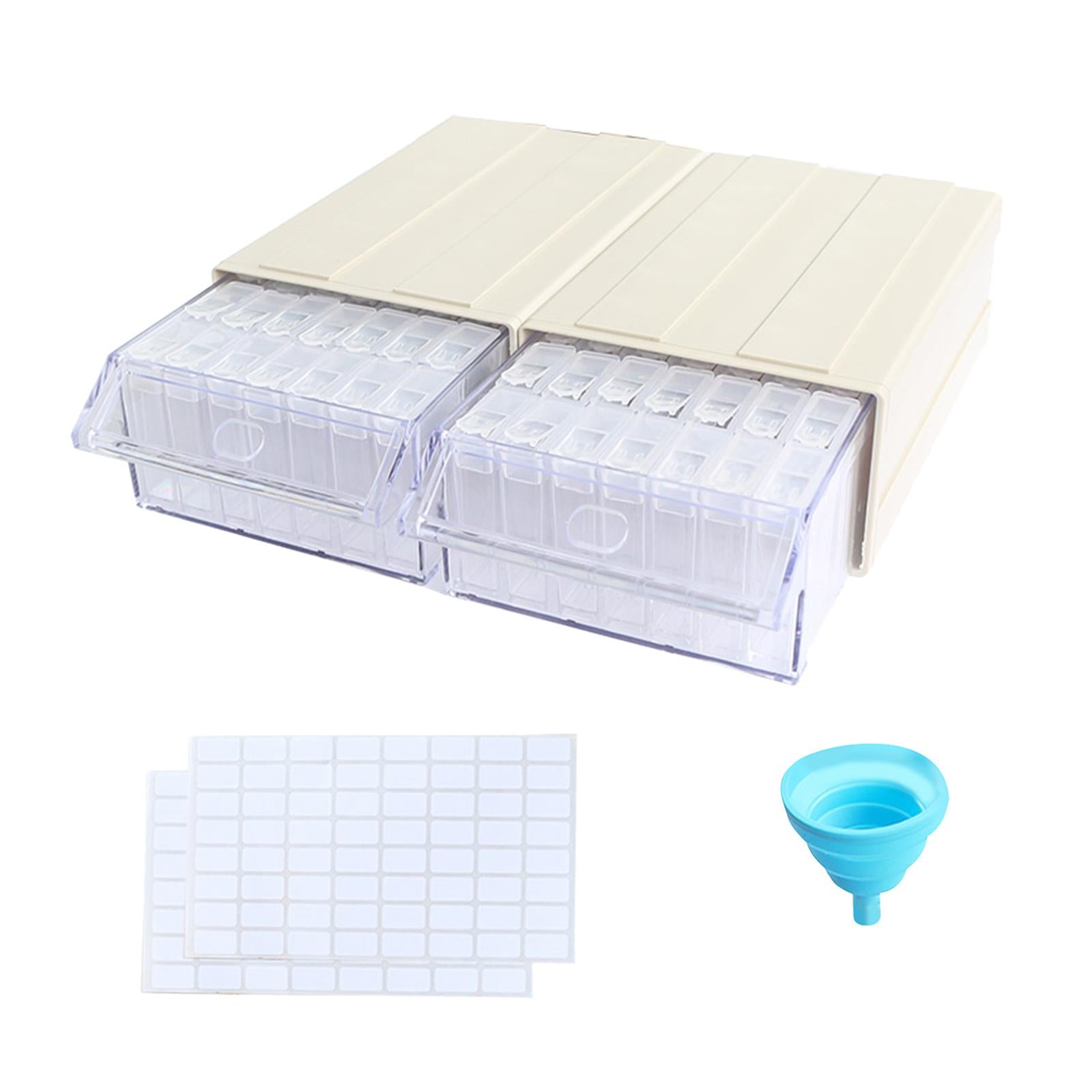 70 Grids Acrylic Diamond Storage Box Portable Drill Nail Art Organizer Case