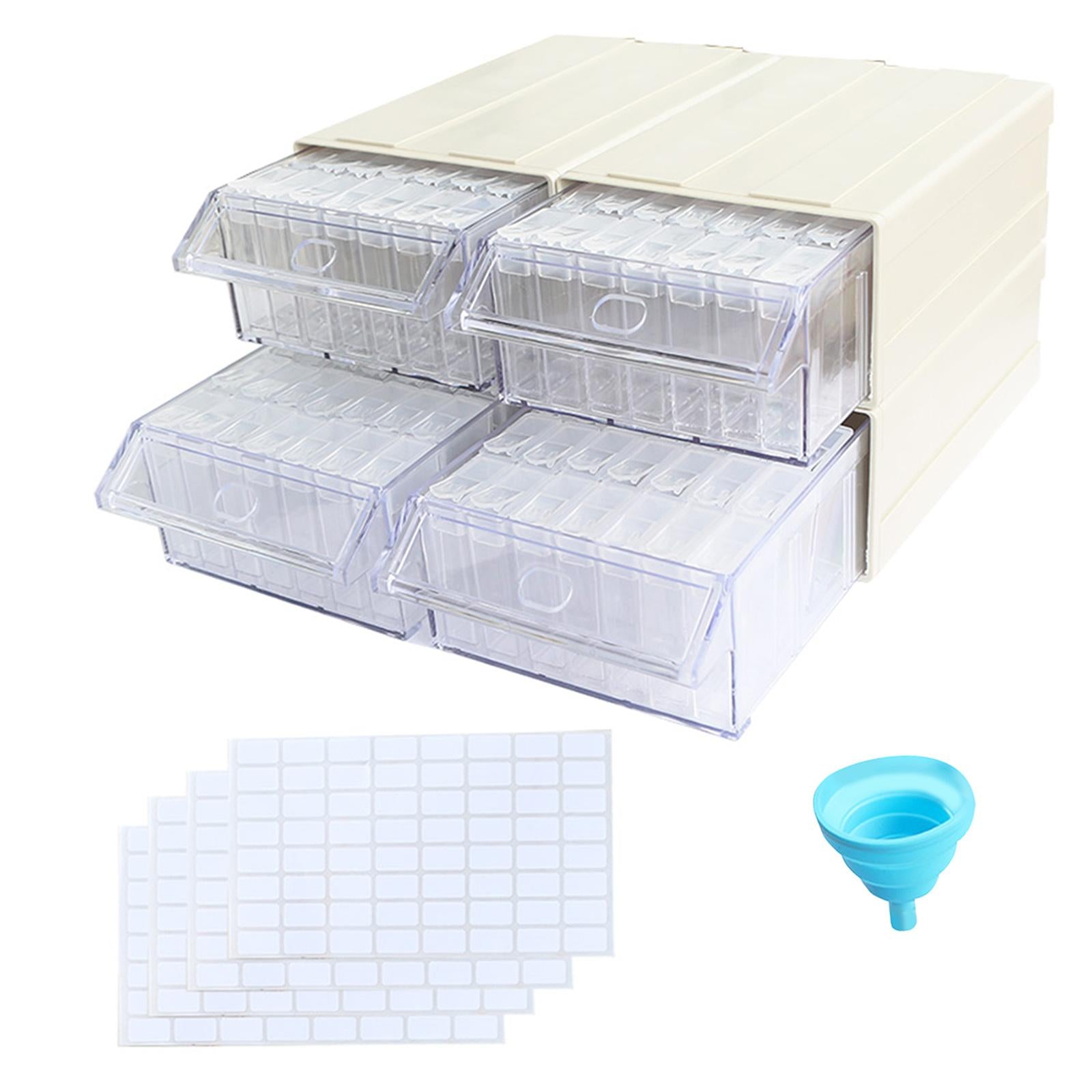140 Grids Acrylic Diamond Storage Box Portable Drill Nail Art Organizer Case