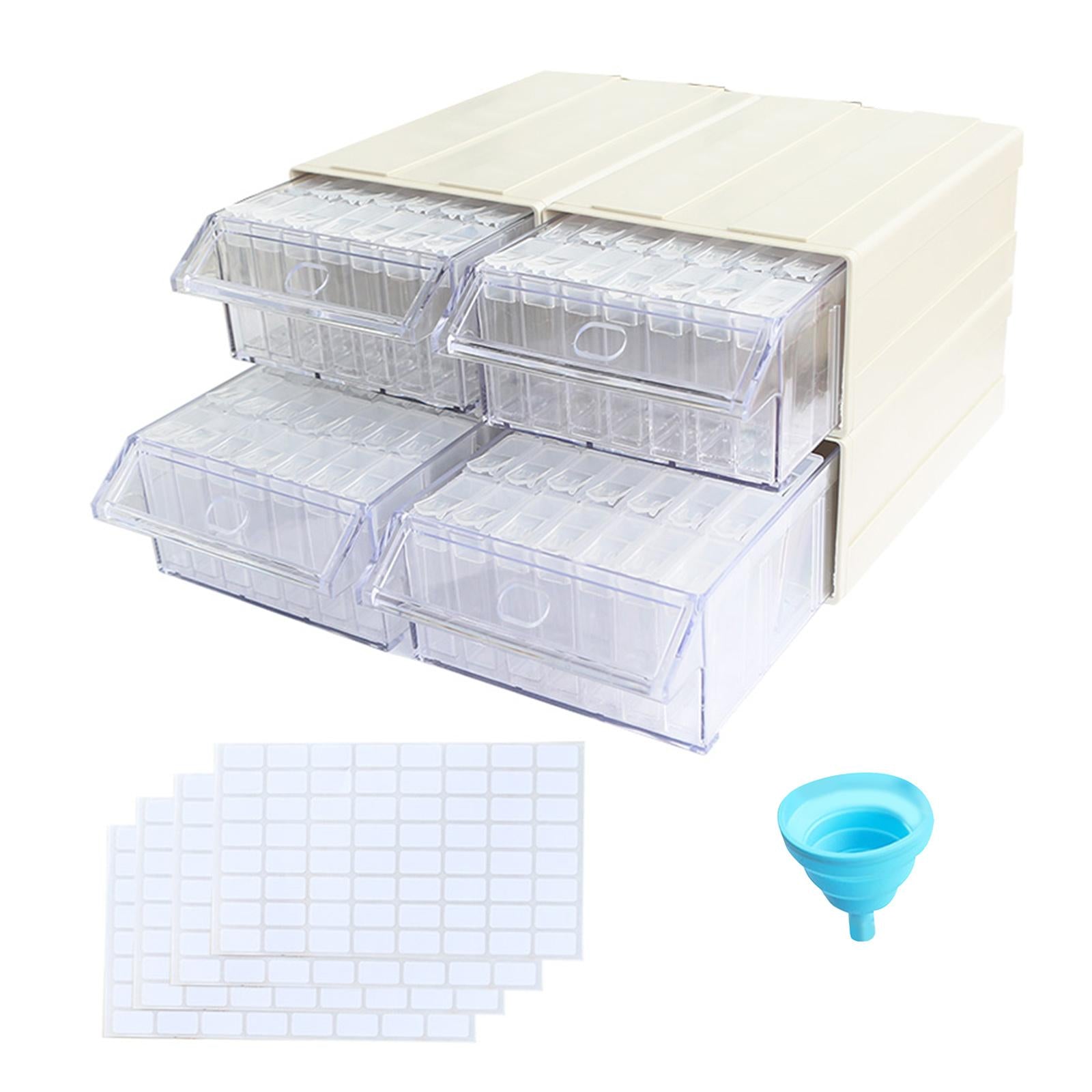 140 Grids Acrylic Diamond Storage Box Portable Drill Nail Art Organizer Case