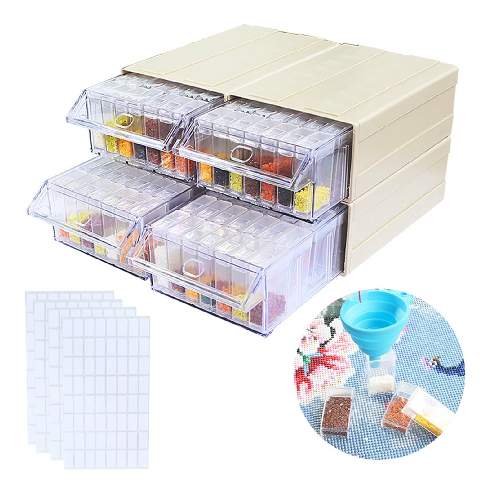 140 Grids Acrylic Diamond Storage Box Portable Drill Nail Art Organizer Case